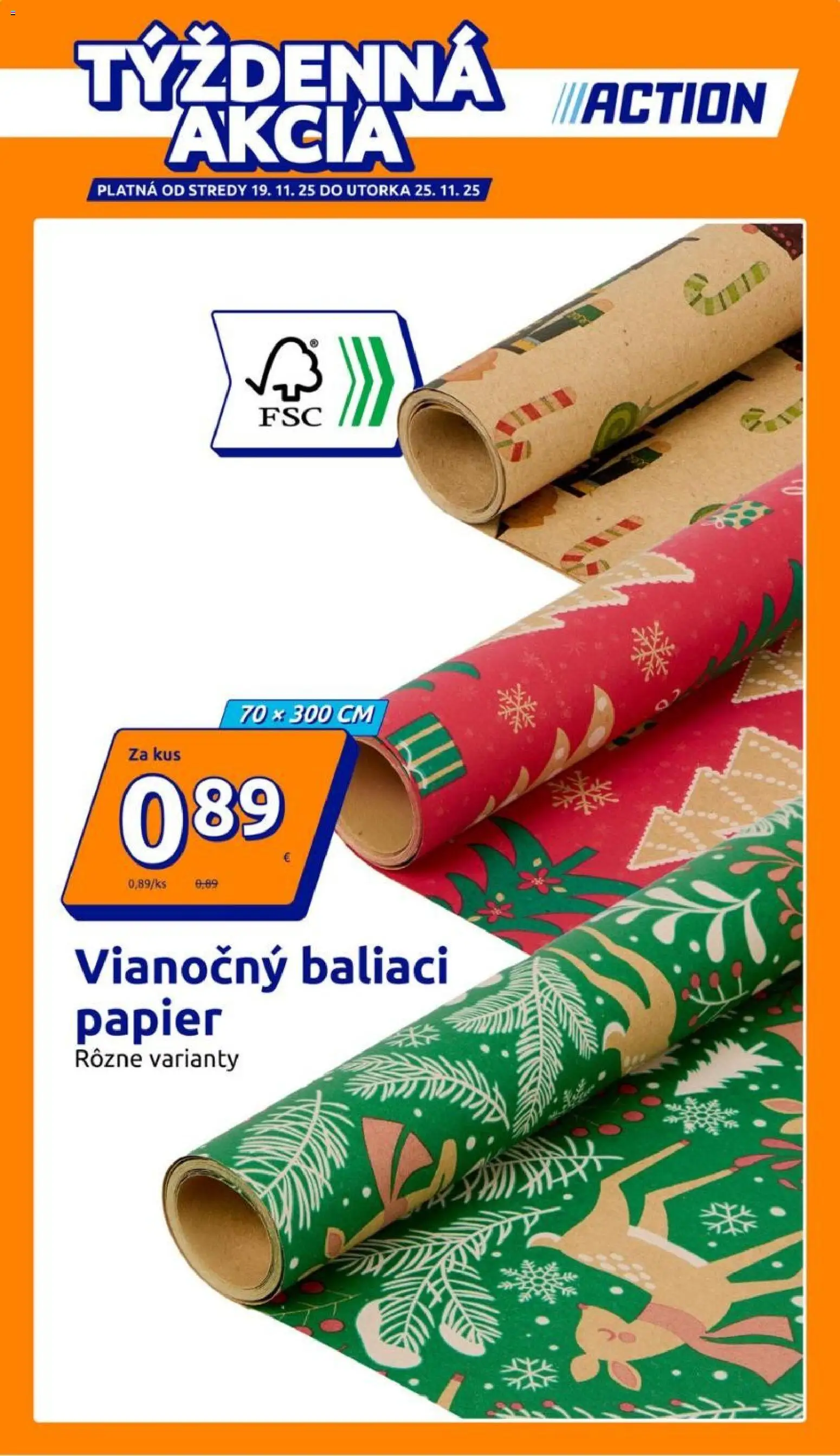 Nové Action akcie – leták je platný od 19.11.2025 | Strana: 1