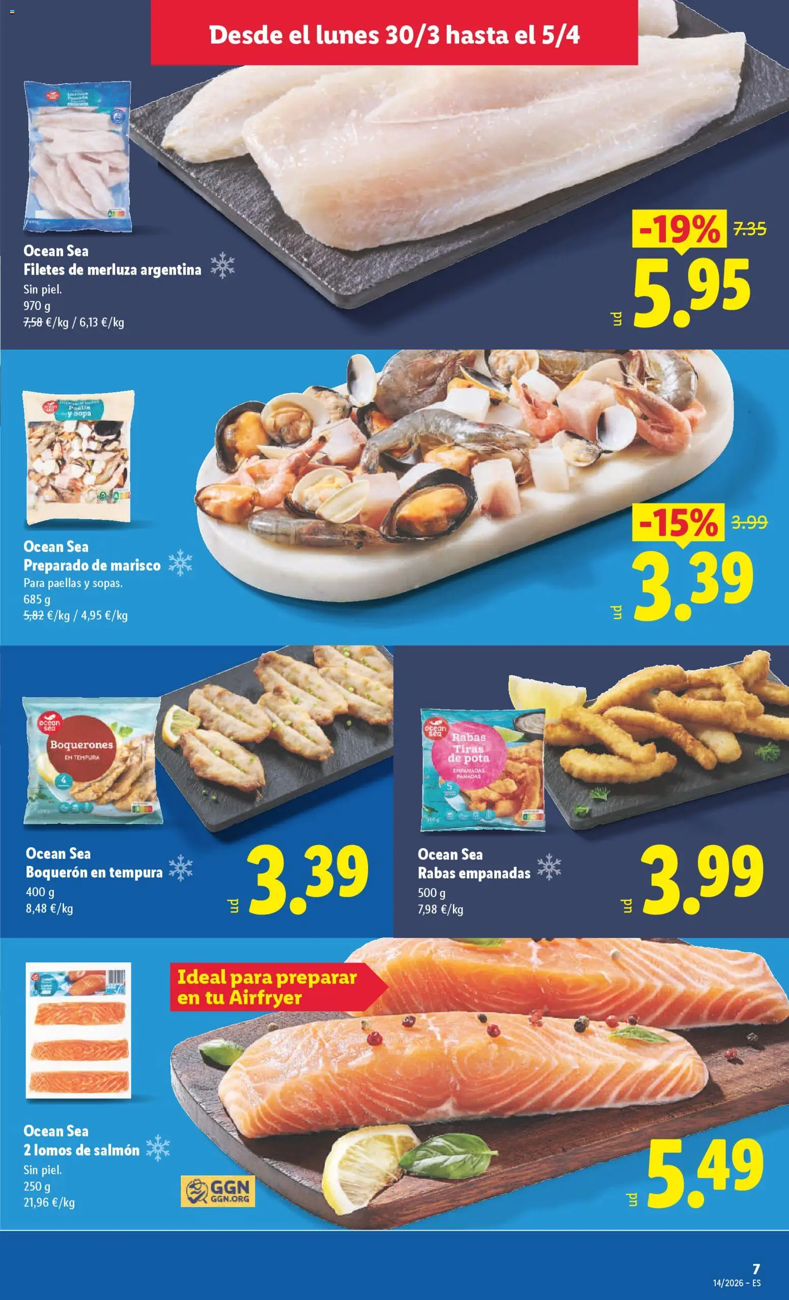 Lidl folleto │ válido desde el 30.03.2026 | Página: 9 | Productos: Filetes de merluza