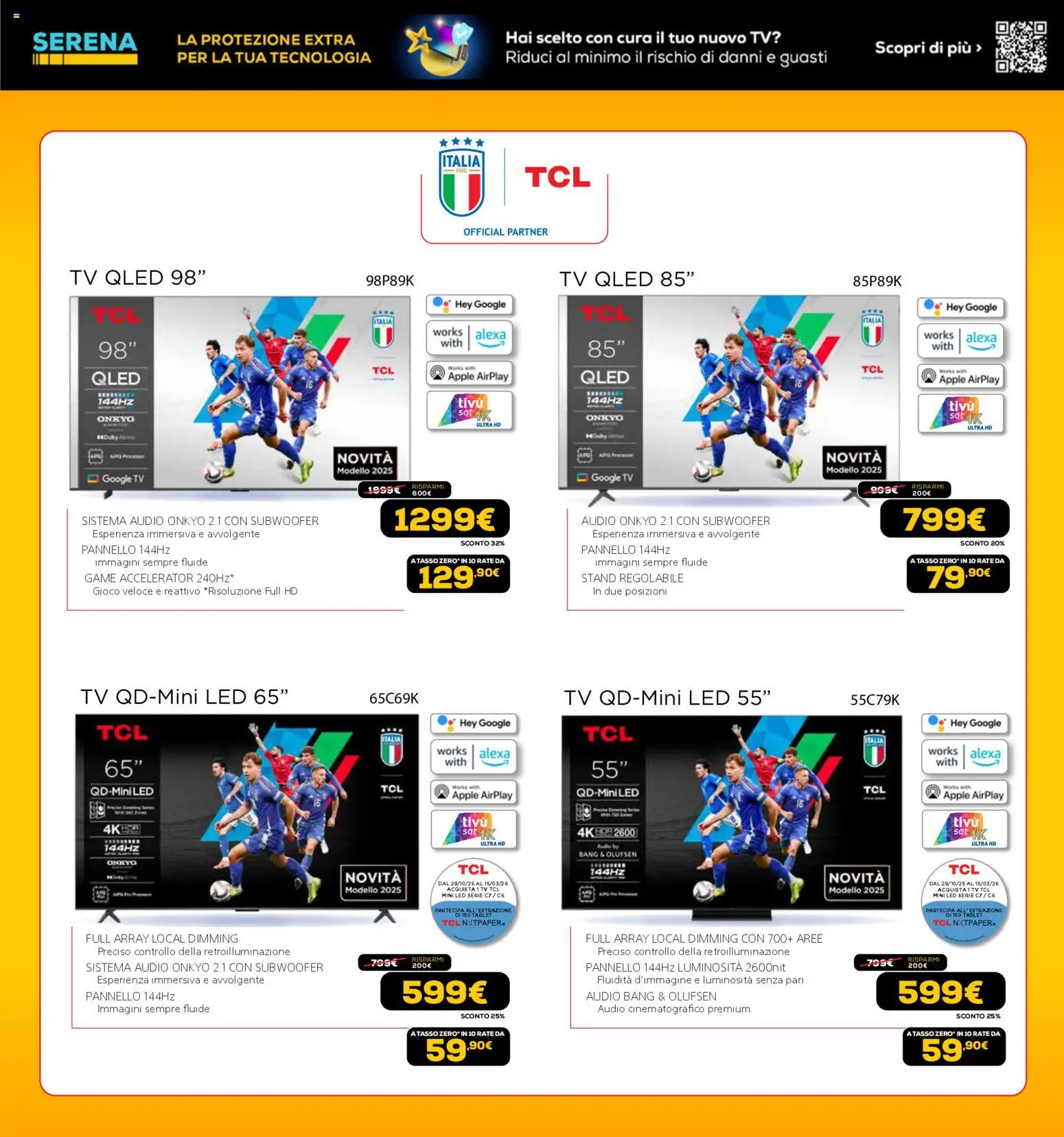 Volantino Euronics del 26.11.2025 | Pagina: 25 | Prodotti: Tablet, TV, Audio, Gioco