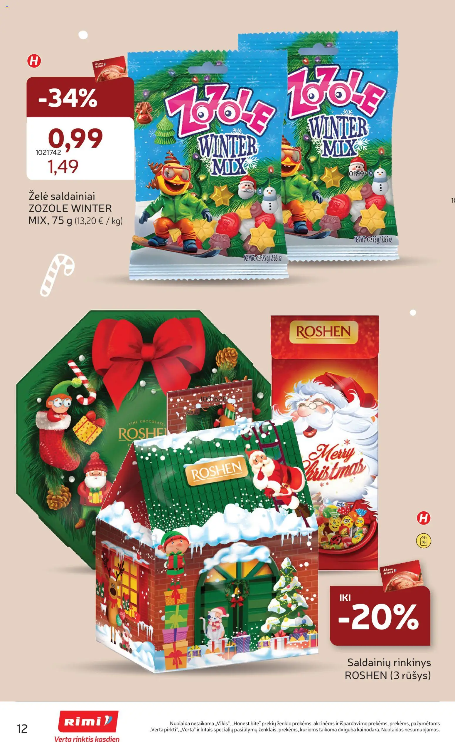 Rimi akcijos nuo 04.11.2025 | Puslapis: 12 | Prekių: Saldainiai