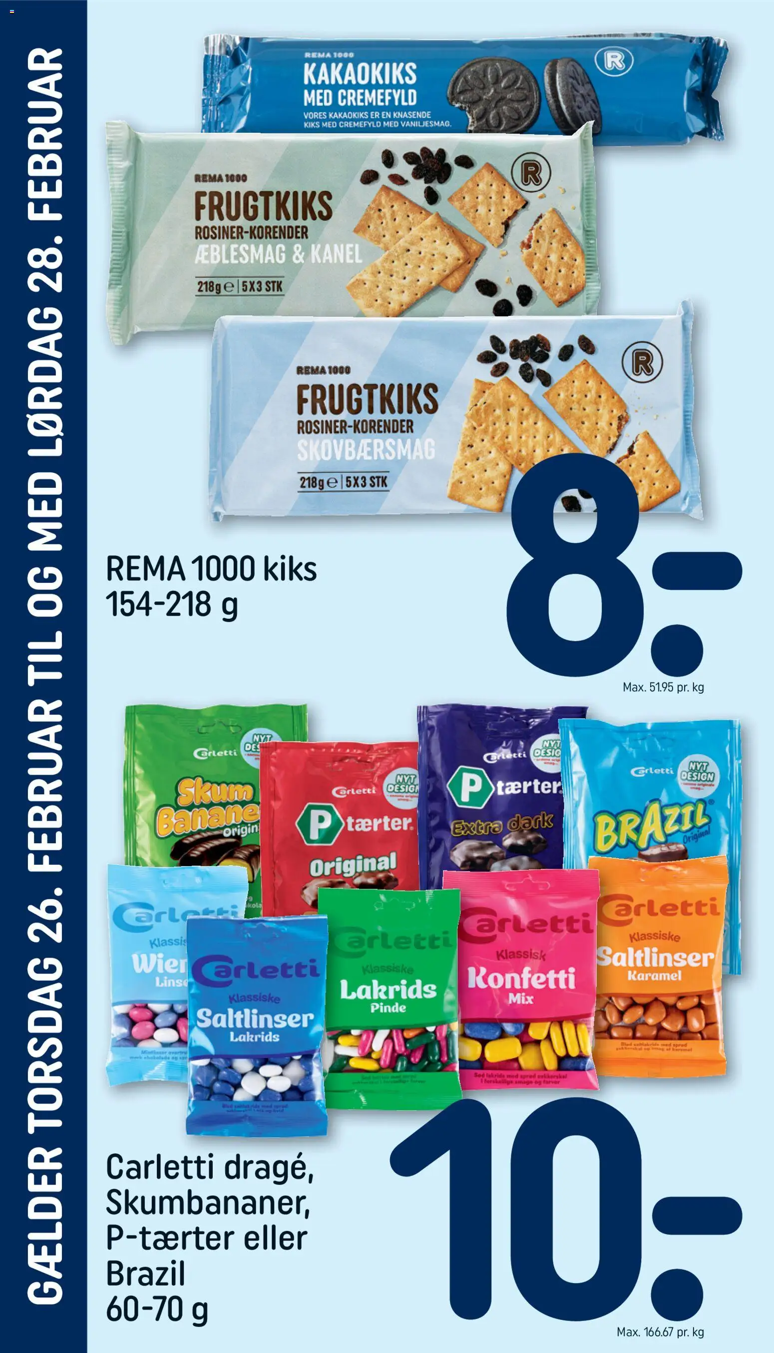 Rema 1000 tilbudsavis – gyldig fra 25.02.2026 | Side: 4 | Produkter: Kanel, Linser, Lakrids, Skumbananer
