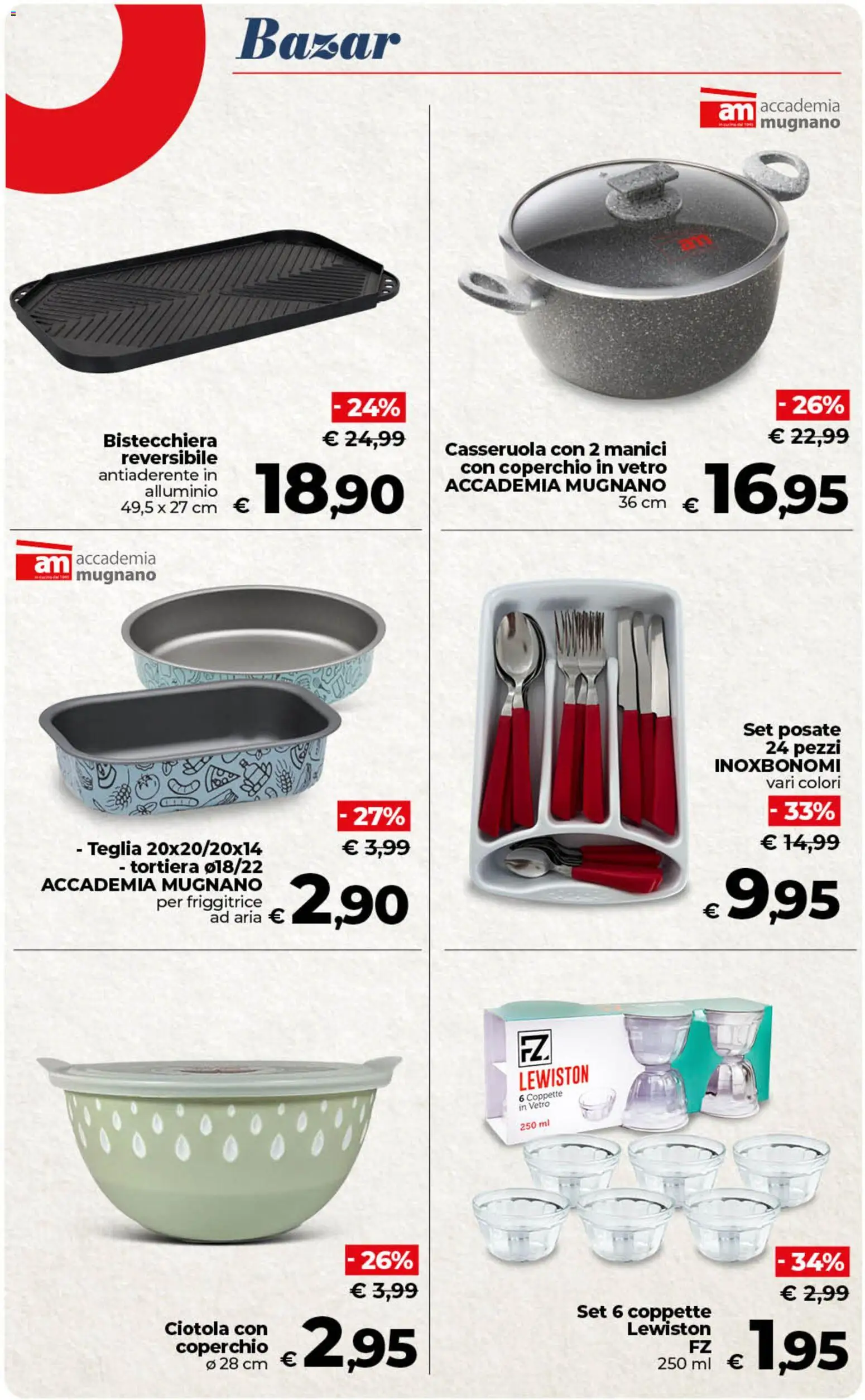 Volantino COOP del 26.03.2026 | Pagina: 50 | Prodotti: Posate, Tortiera, Casseruola, Friggitrice