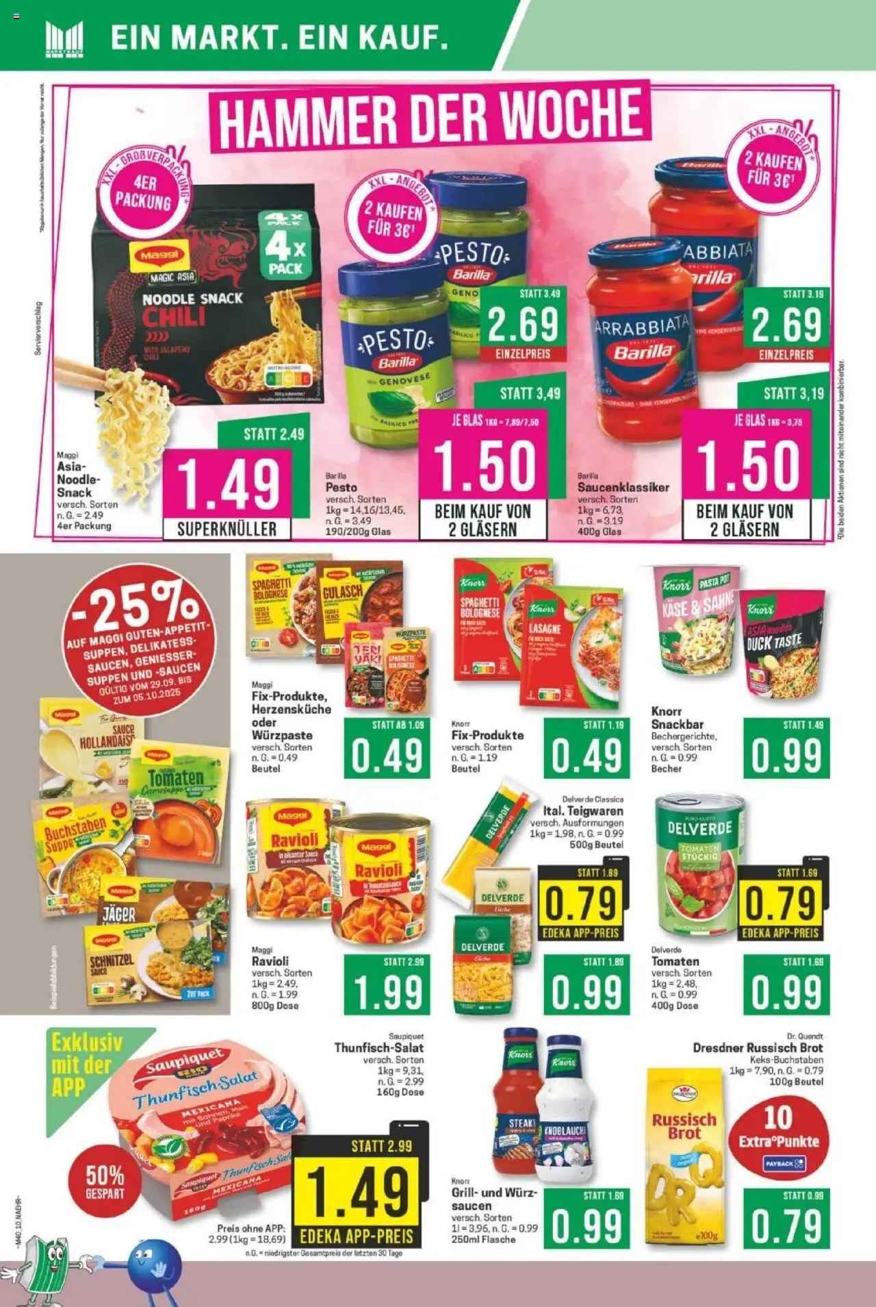 Marktkauf Prospekt 	 – gültig ab 29.09.2025 | Seite: 10 | Produkte: Grill, Barilla, Knoblauch, Chili