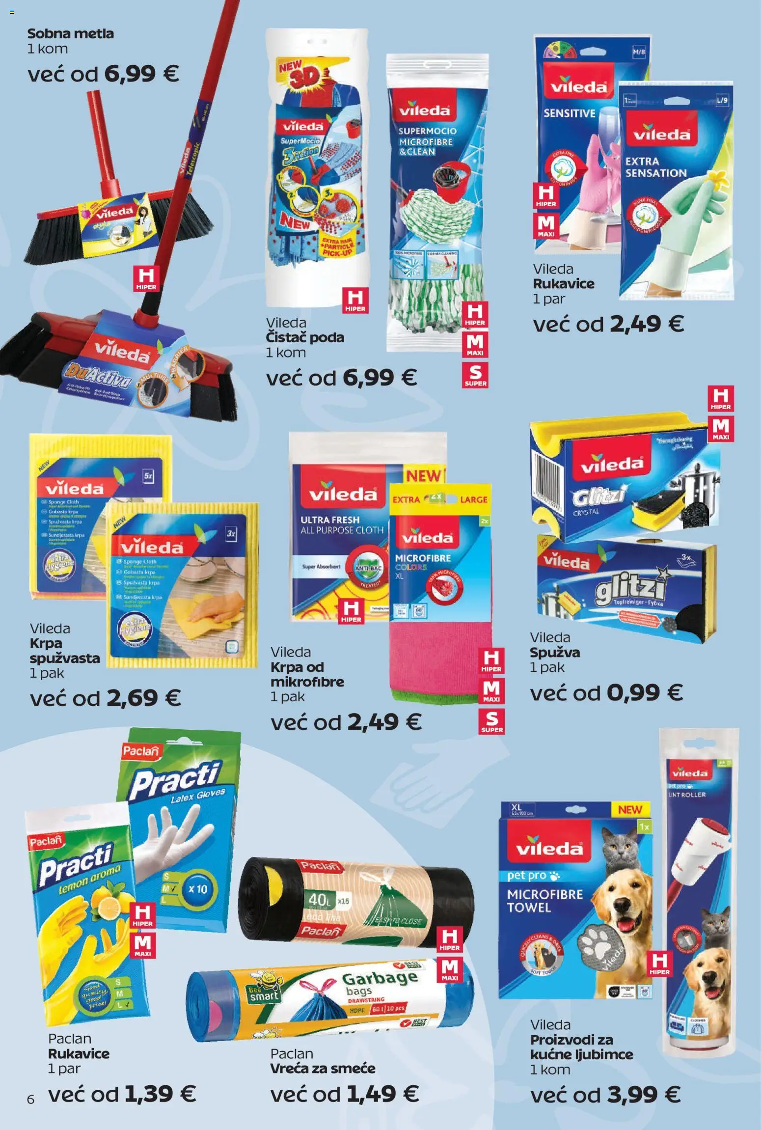 Tommy katalog | vrijedi od 03.11.2025 | Stranica: 6 | Proizvodi: Spužva, Krpa, Rukavice, Vileda