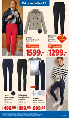 ESMARA Ženska pidžama, Ženska pidžama, Veličine: S - L (36 - 46) - pregled Lidl kataloga - važi od 05.03.2026 | Strana: 95