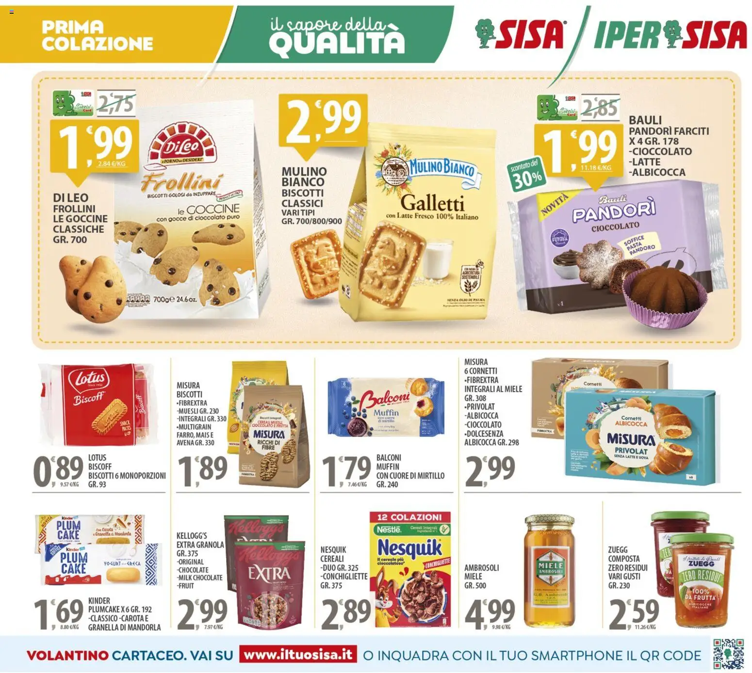 Volantino SISA del 24.10.2025 | Pagina: 7 | Prodotti: Cioccolato, Latte, Plumcake, Mais