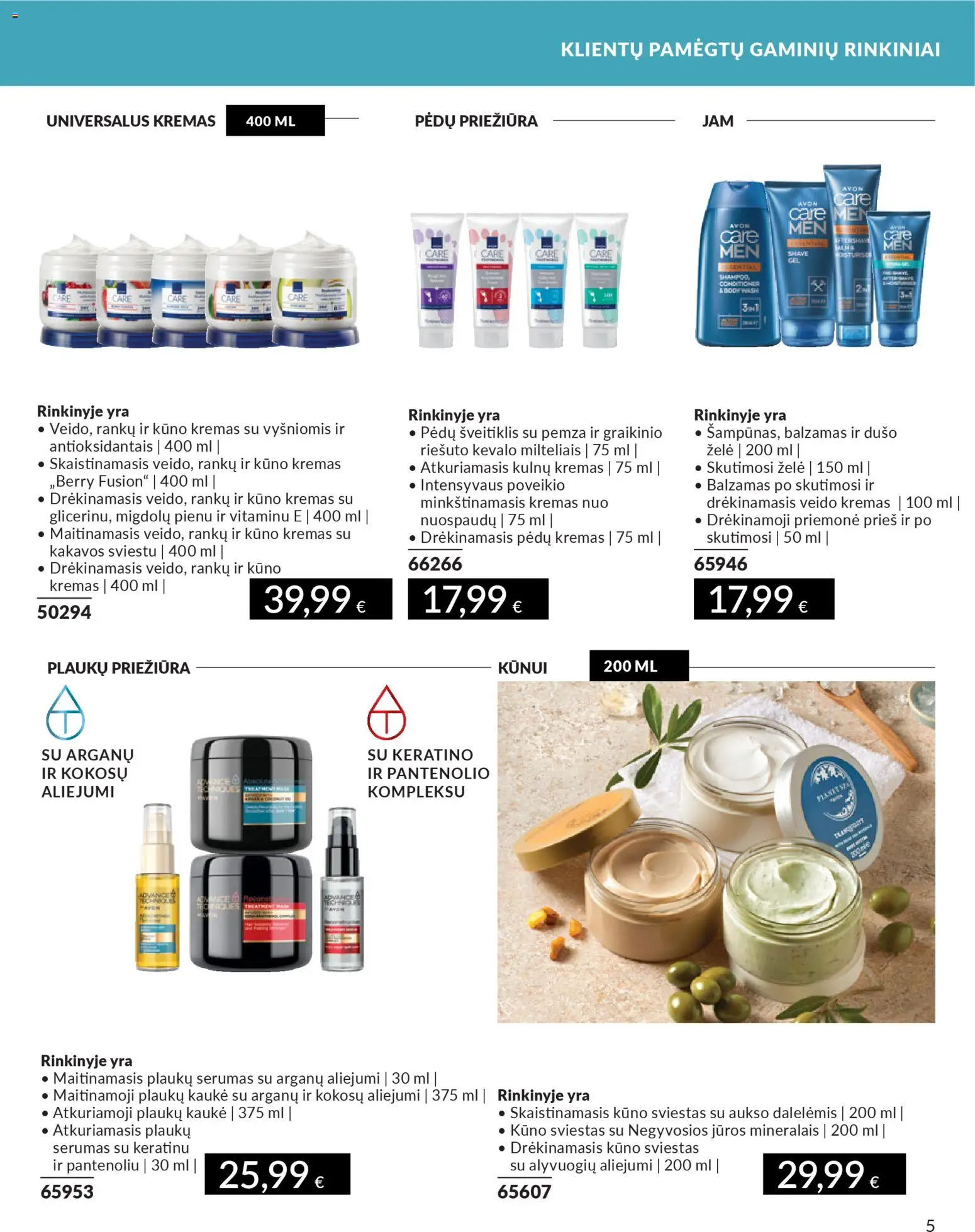 AVON akcijos nuo 01.12.2025 | Puslapis: 5 | Prekių: Balzamas, Kremas, Šveitiklis, Kūno kremas