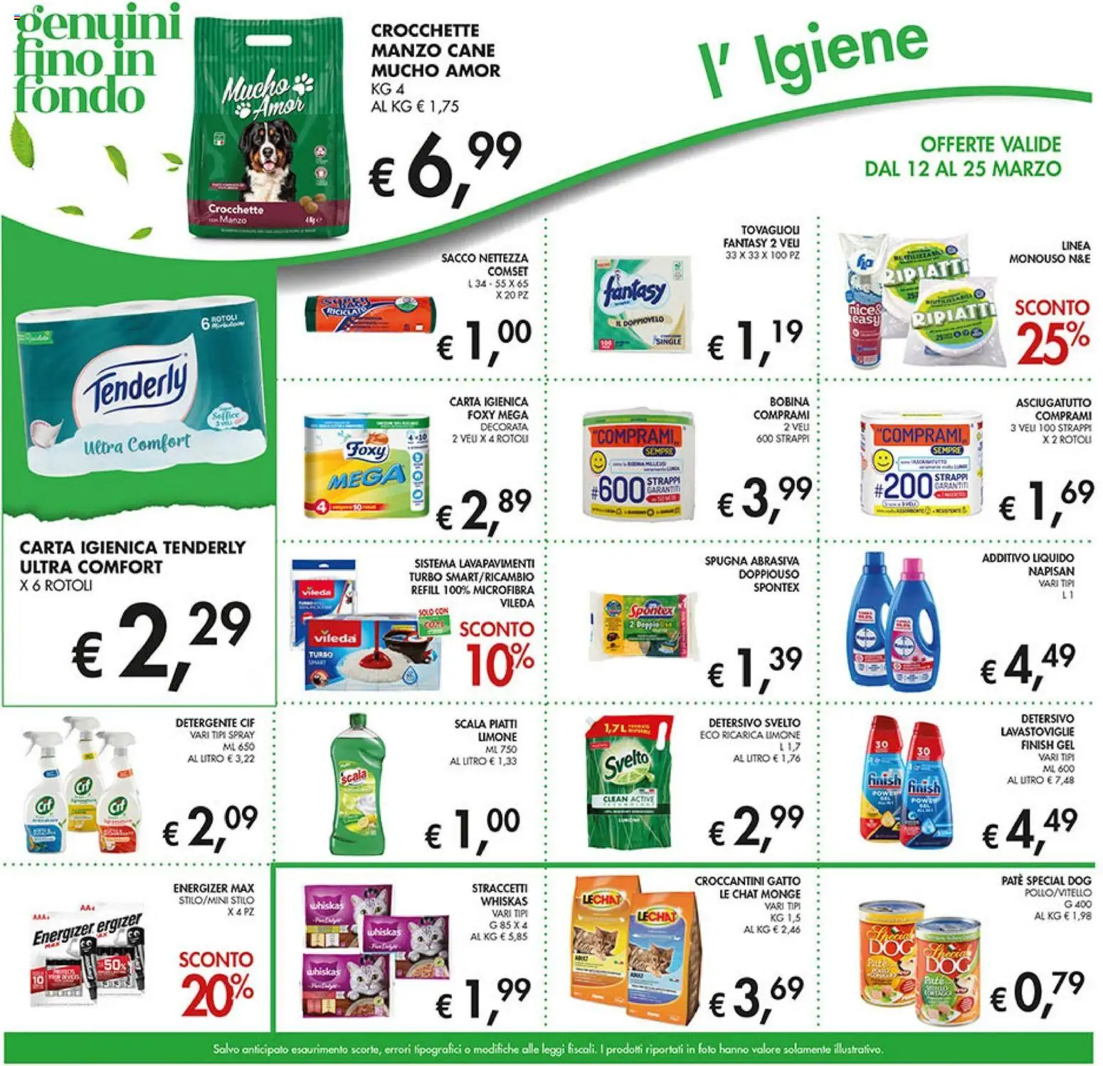 Volantino Coal del 12.03.2026 | Pagina: 20 | Prodotti: Paté, Carta igienica, Crocchette, Scala