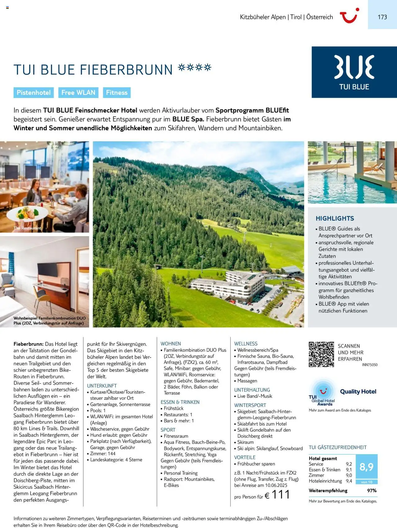 TUI Prospekt 	 – gültig ab 01.11.2024 | Seite: 173 | Produkte: Top, Ski, Snowboard