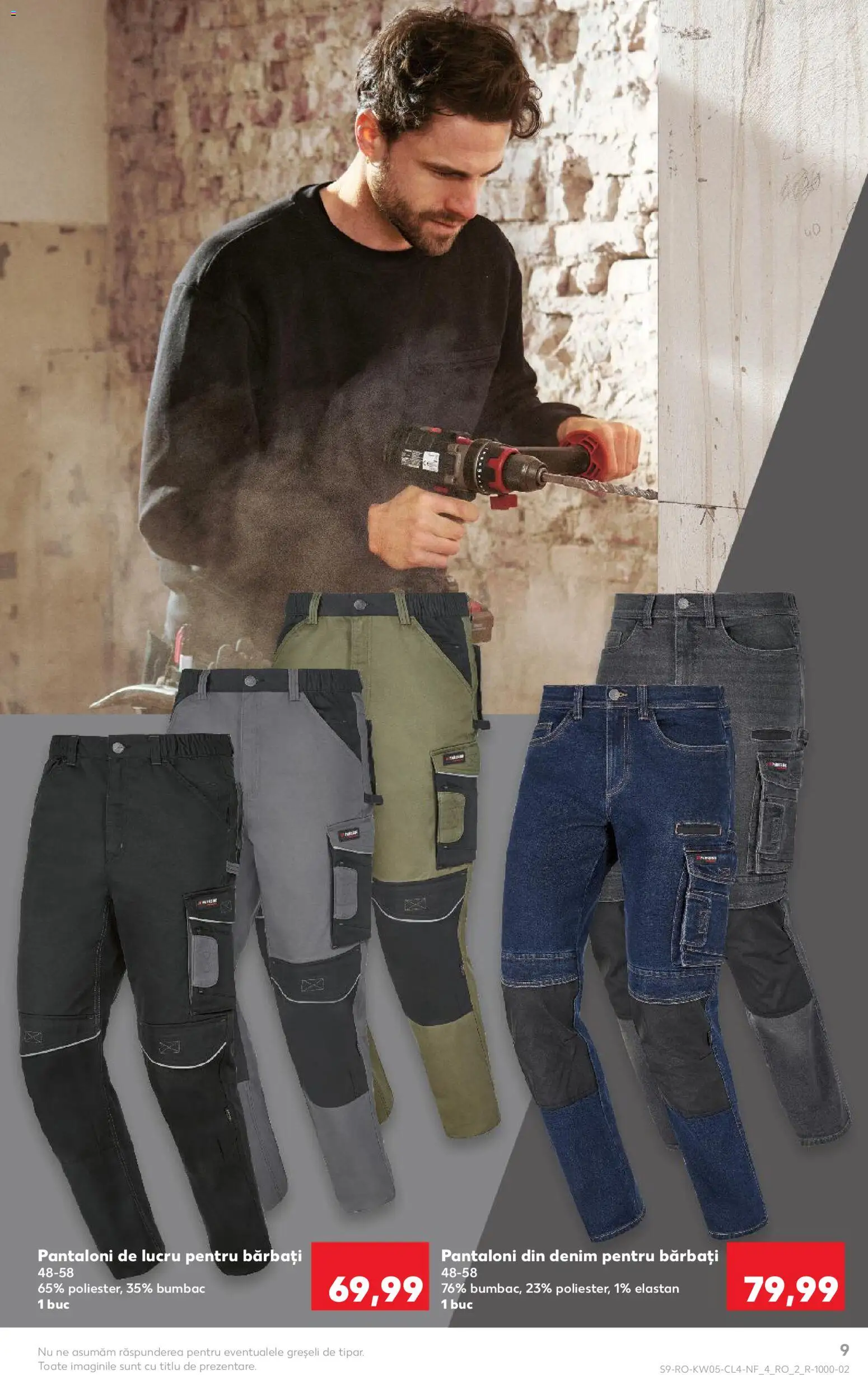 Noul catalog Kaufland – valabil de la 28.01.2026 | Pagină: 9 | Produse: Pantaloni