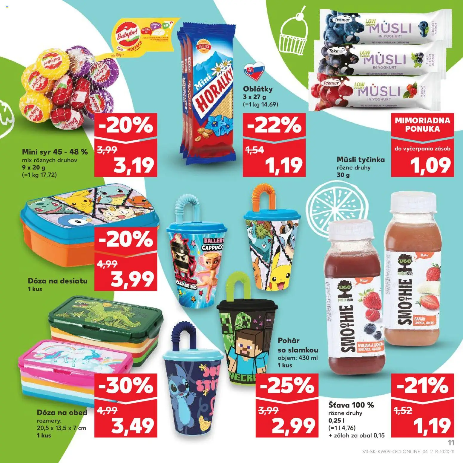 Kaufland SK akciós ujság - amely érvényes a következő dátumtól: 01.03.2026 | Oldal: 11 | Termékek: Banán, Pohár, Só