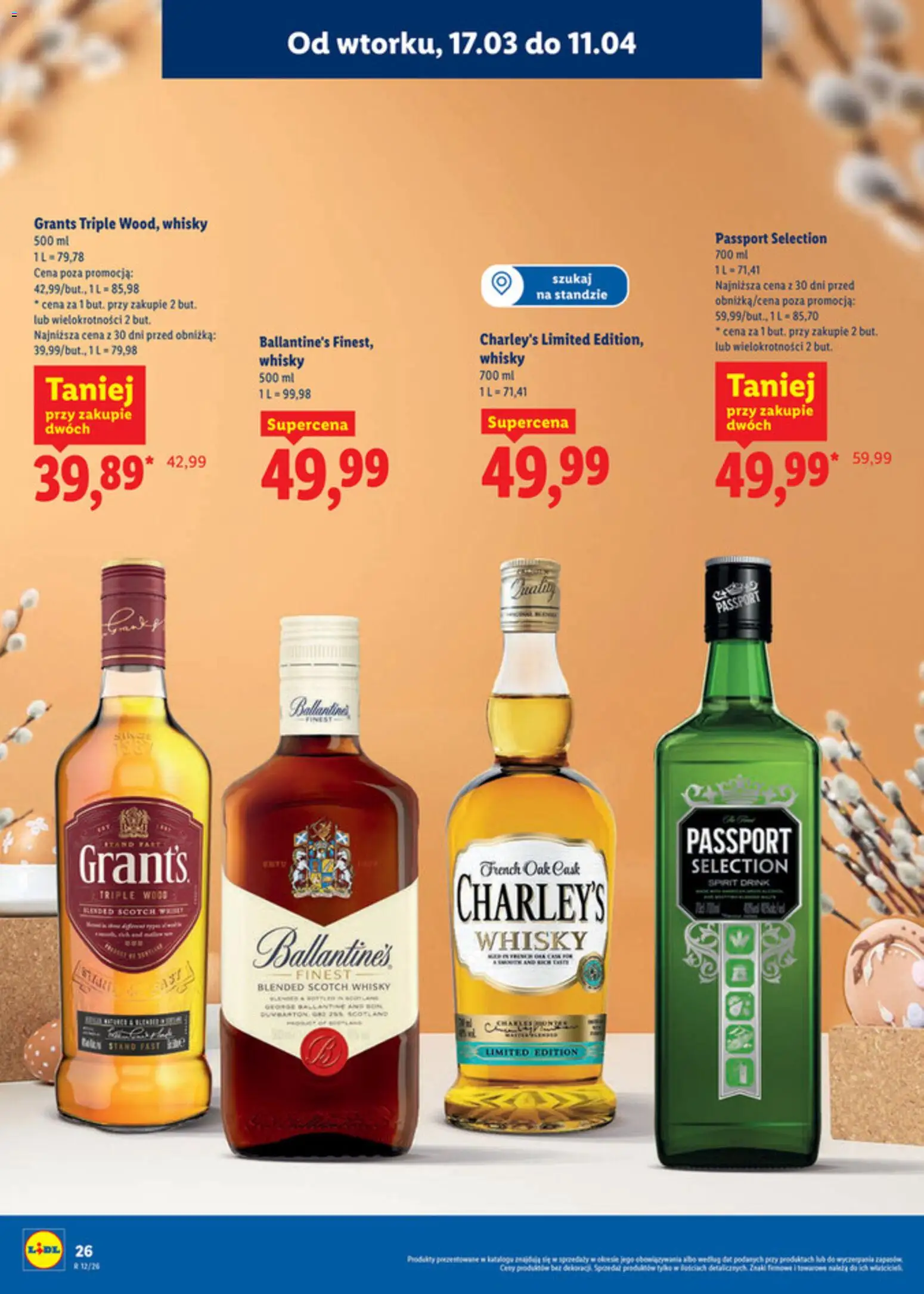 Lidl Katalog alkoholi mocnych i win od 17.03.2026 | Strona: 27 | Produkty: Whisky