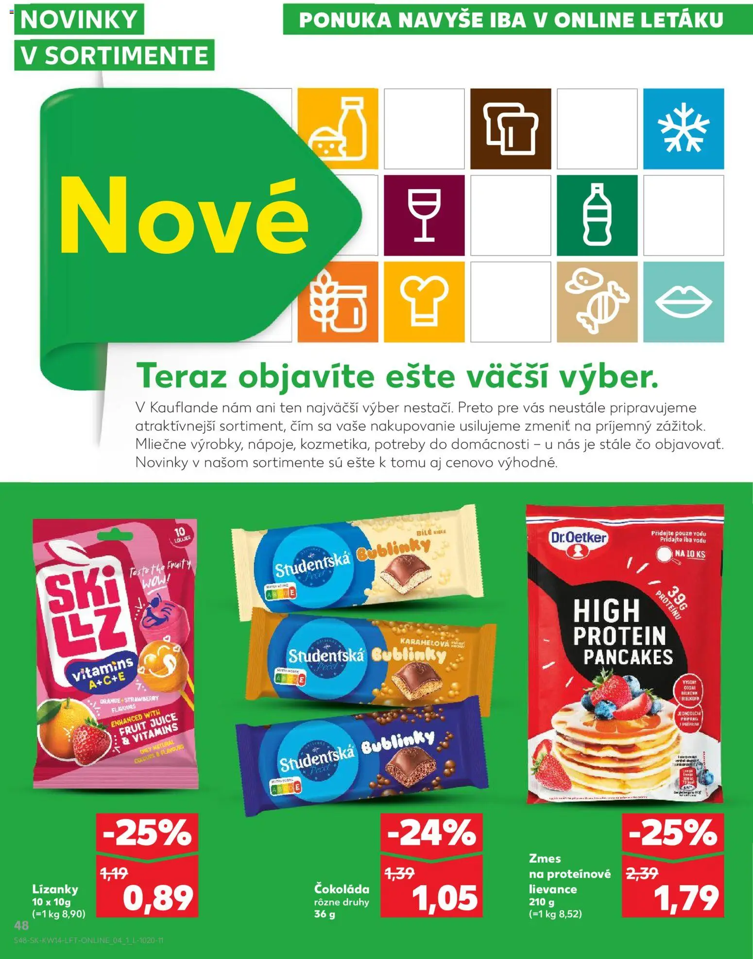 Kaufland SK akciós ujság - amely érvényes a következő dátumtól: 01.04.2026 | Oldal: 48 | Termékek: Protein