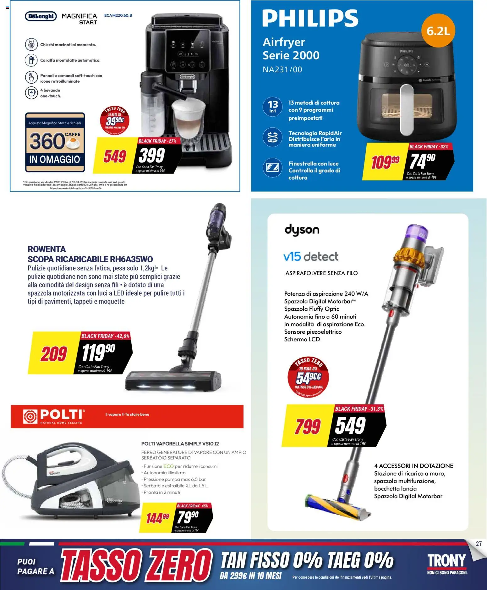 Volantino Trony volantino Sardegna del 19.03.2026 | Pagina: 26 | Prodotti: Spazzola, Schermo, Caraffa, Fan