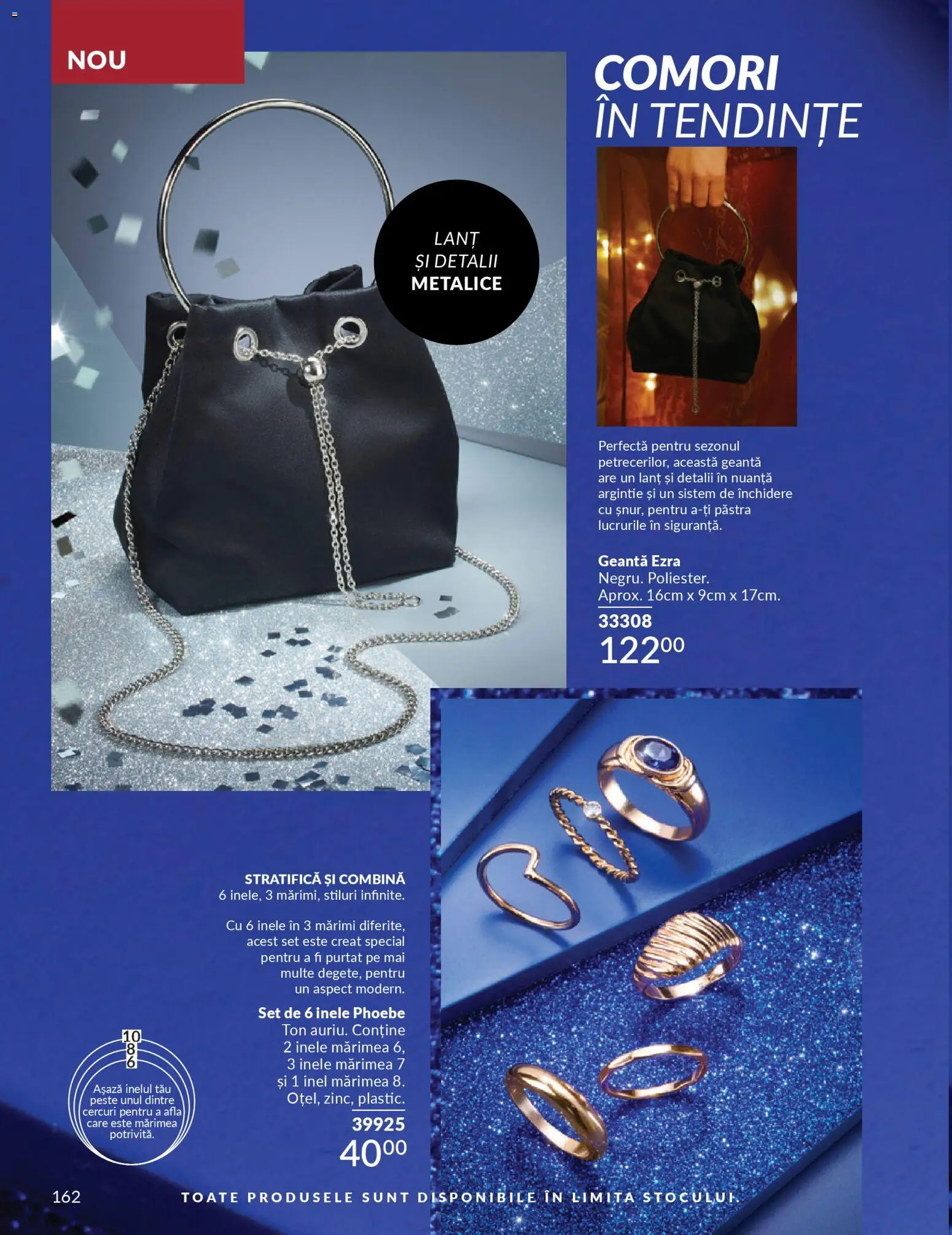 Noul catalog Avon – valabil de la 01.12.2025 | Pagină: 162 | Produse: Geantă, Inel, Pește