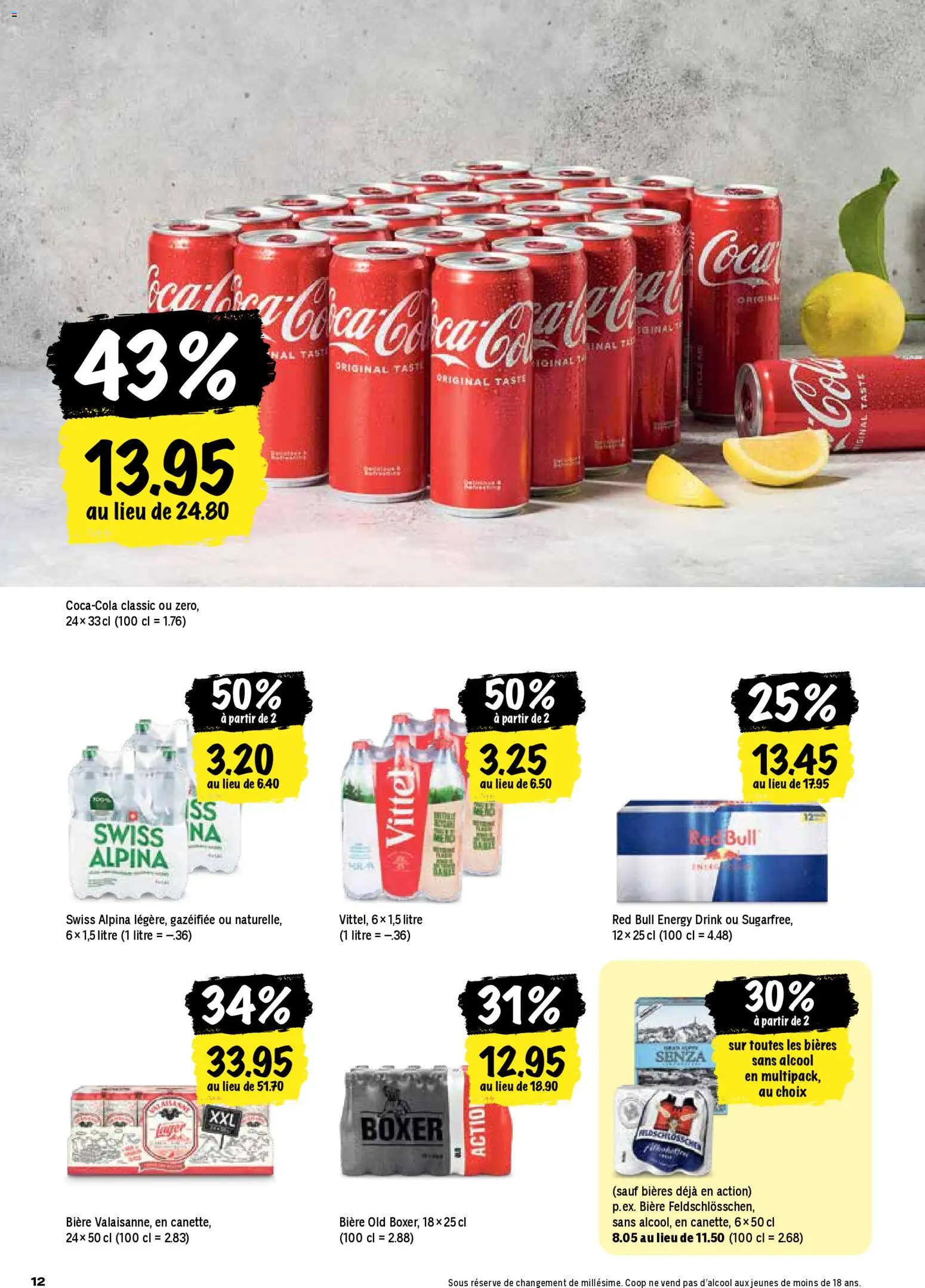 Coop - Les actions de la semaine – gültig ab 13.11.2025 | Seite: 12 | Produkte: Red bull, Boxer