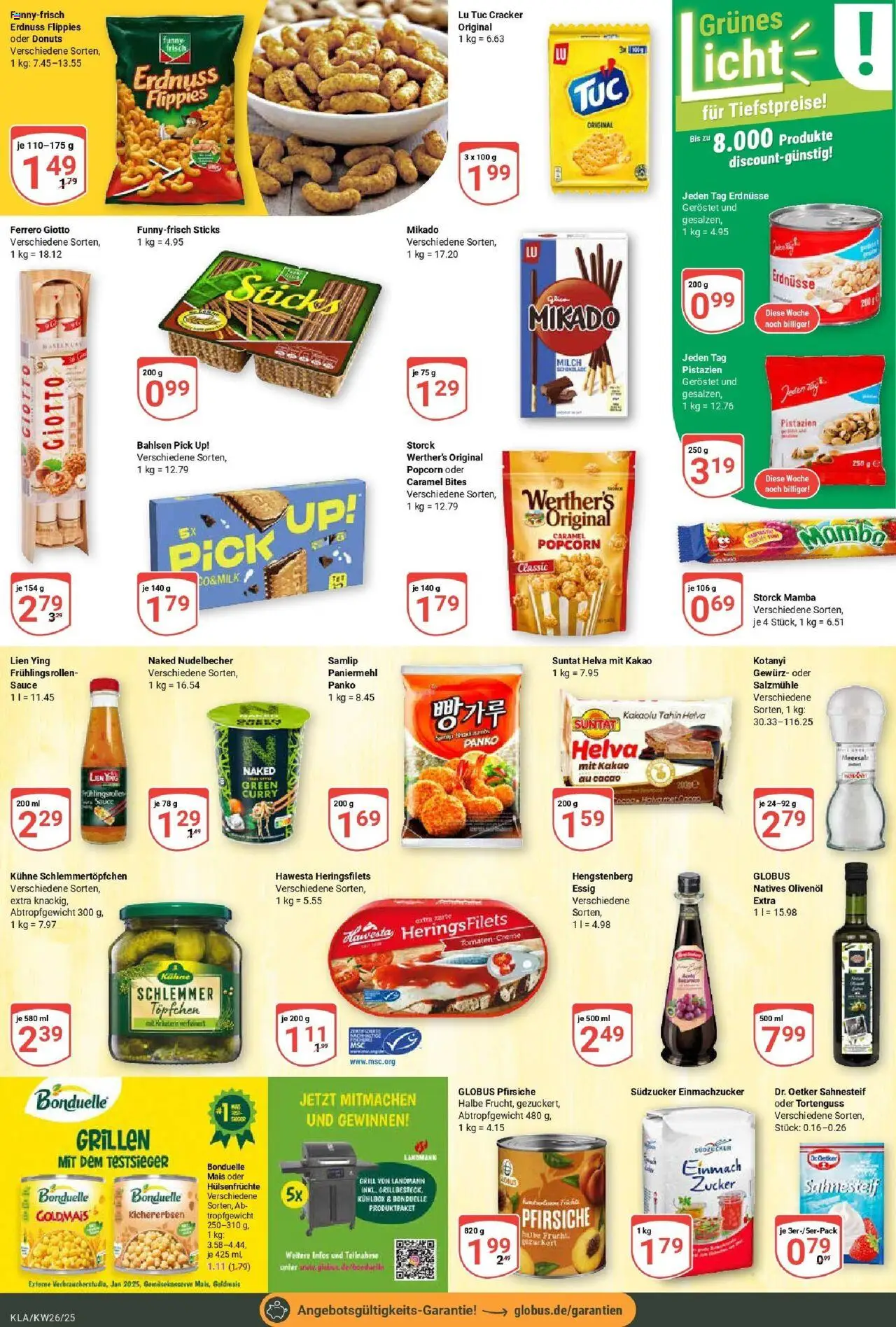 Globus prospekt Kaiserslautern	 - gültig ab dem 22.06.2025 | Seite: 16 | Produkte: Erdnüsse, Essig, Pistazien, Donuts