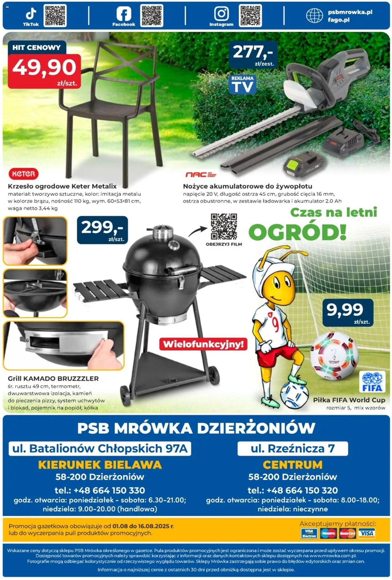Mrówka Gazetka - Dzierżoniów od 01.08.2025 | Strona: 8 | Produkty: Ładowarka, Waga, Krzesło, Krzesło ogrodowe