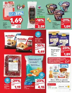 Kaufland SK Bratislava-Devínska Nová Ves - amely érvényes a következő dátumtól: 16.10.2025 | Oldal: 29 | Termékek: Puding, Nutella, Muffin, Só