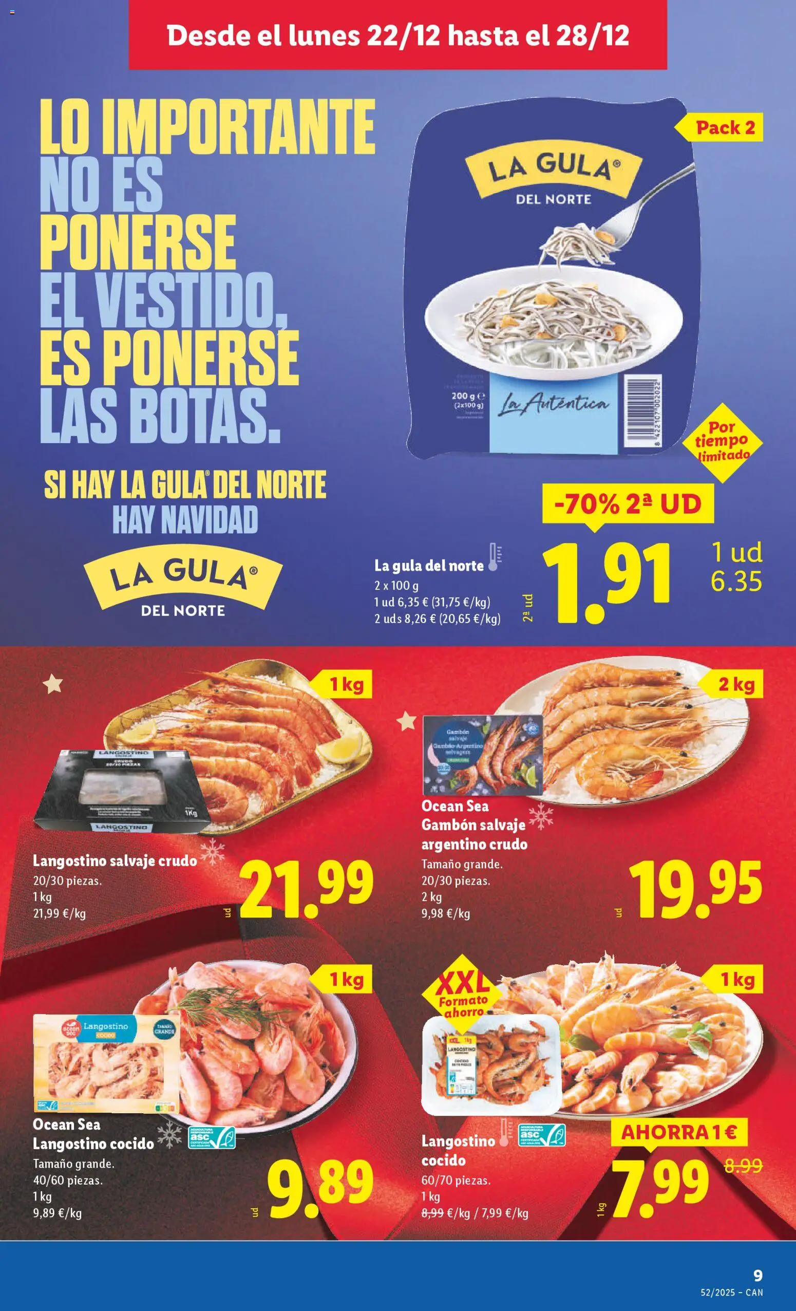Lidl - Canarias │ válido desde el 22.12.2025 | Página: 13 | Productos: Langostino