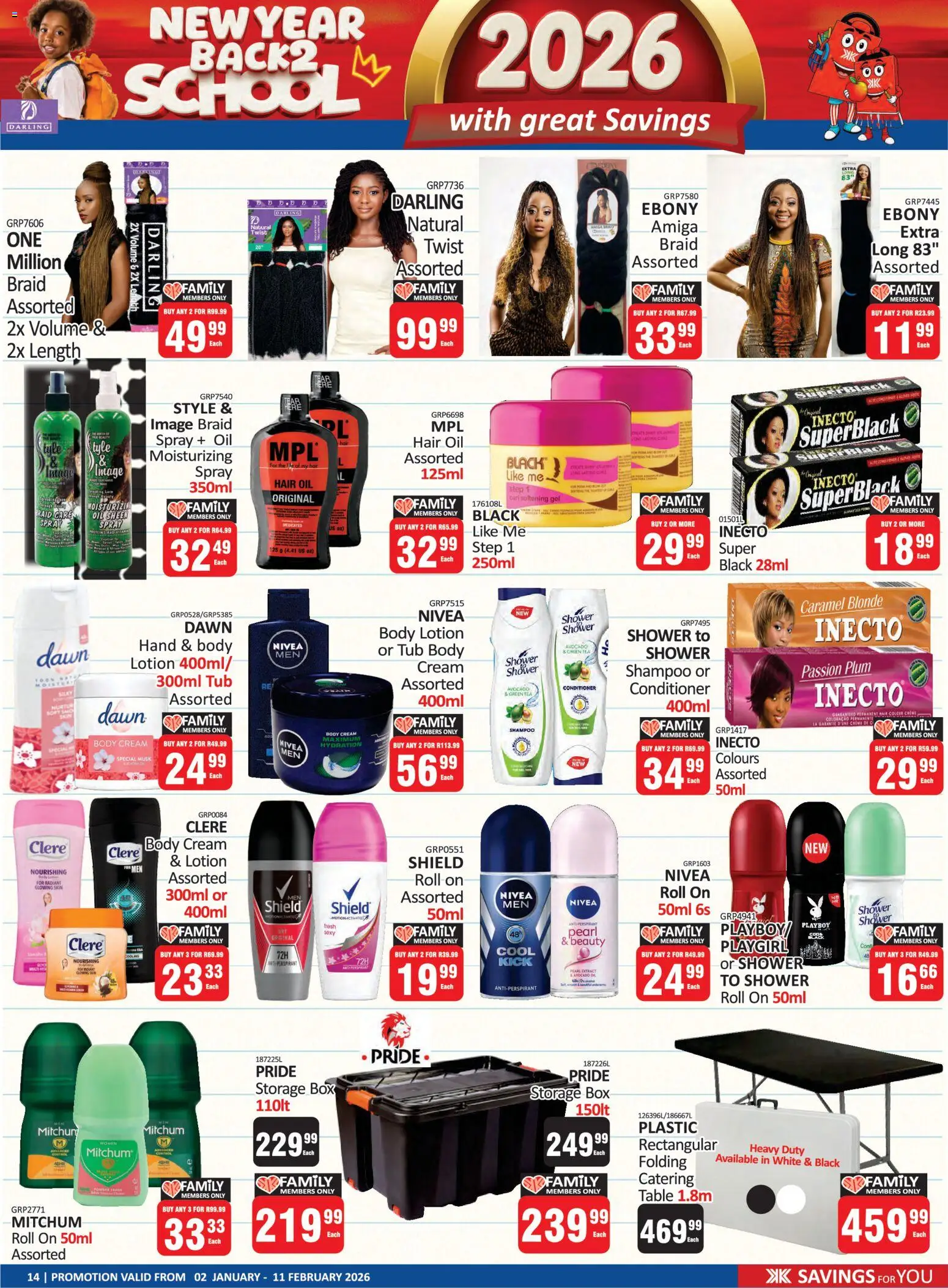 New KIT KAT Cash & Carry catalogue – valid from 02.01.2026 | Page: 14 | Products: Shower, Shampoo, Conditioner, Lotion