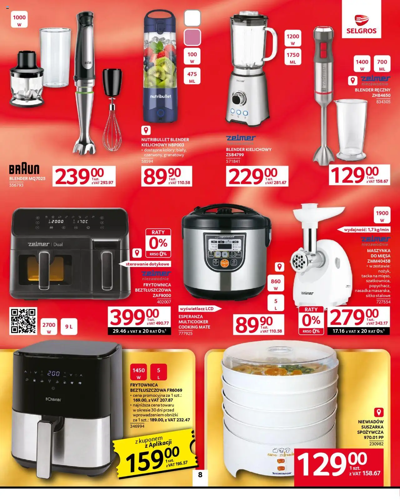 Selgros cash&carry Gazetka - Oferta przemysłowa od 11.09.2025 | Strona: 12 | Produkty: Blender ręczny, Suszarka, Blender, Blender kielichowy