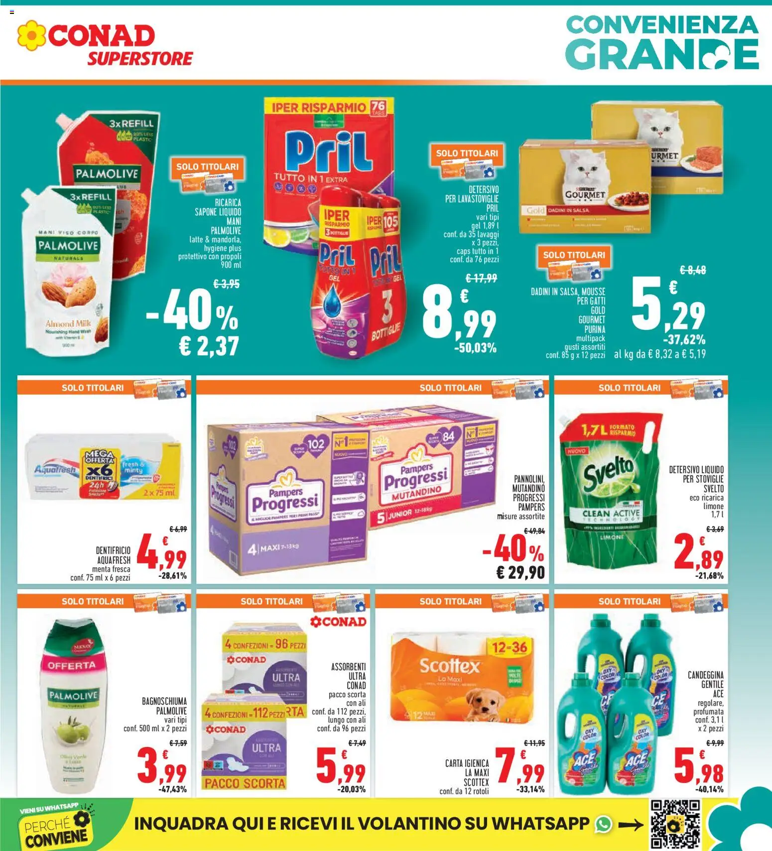 Volantino Conad del 15.01.2026 | Pagina: 5 | Prodotti: Sapone, Bagnoschiuma, Candeggina, Latte