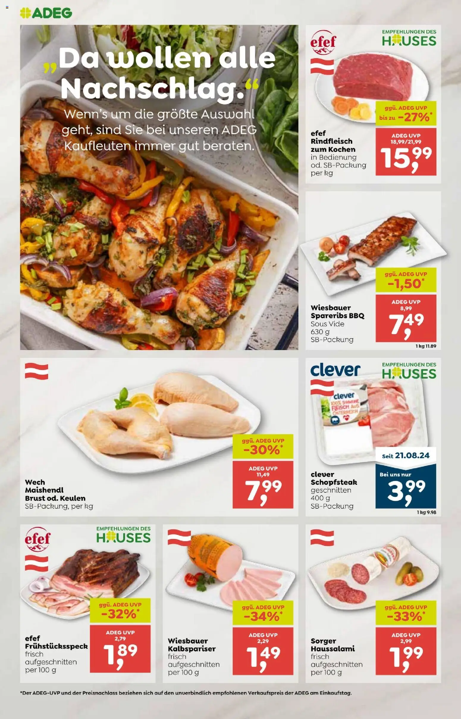 ADEG Flugblatt gültig ab 15.01.2026 | Seite: 8 | Produkte: Rindfleisch