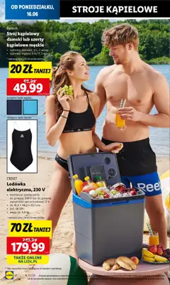 Lidl Gazetka od 16.06.2025 | Strona: 20 | Produkty: Szorty, Strój kąpielowy, Lodówka, Waga