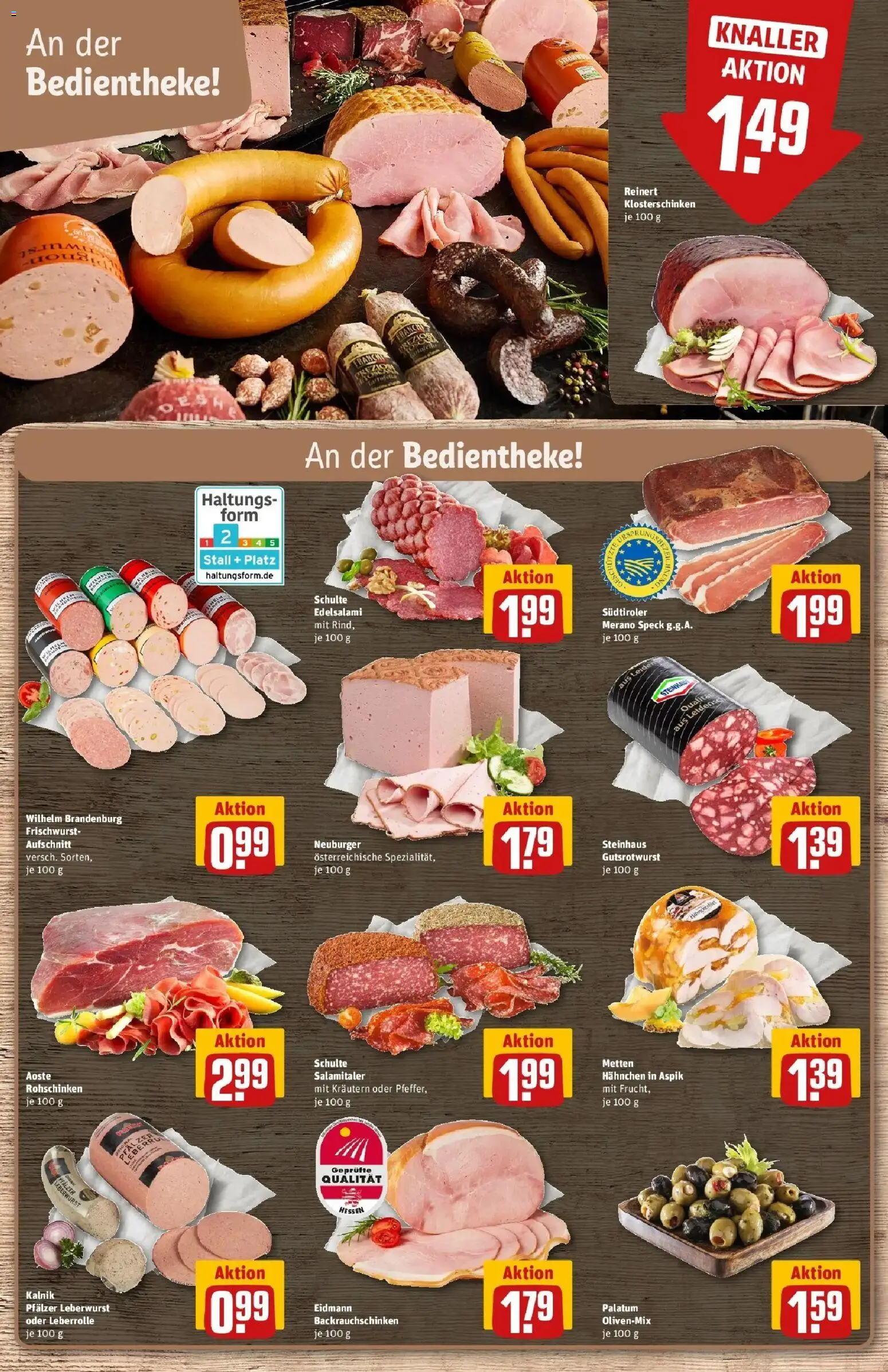 Rewe Prospekt Michelstadt	 – gültig ab 15.03.2026 | Seite: 12 | Produkte: Hahnchen, Salami