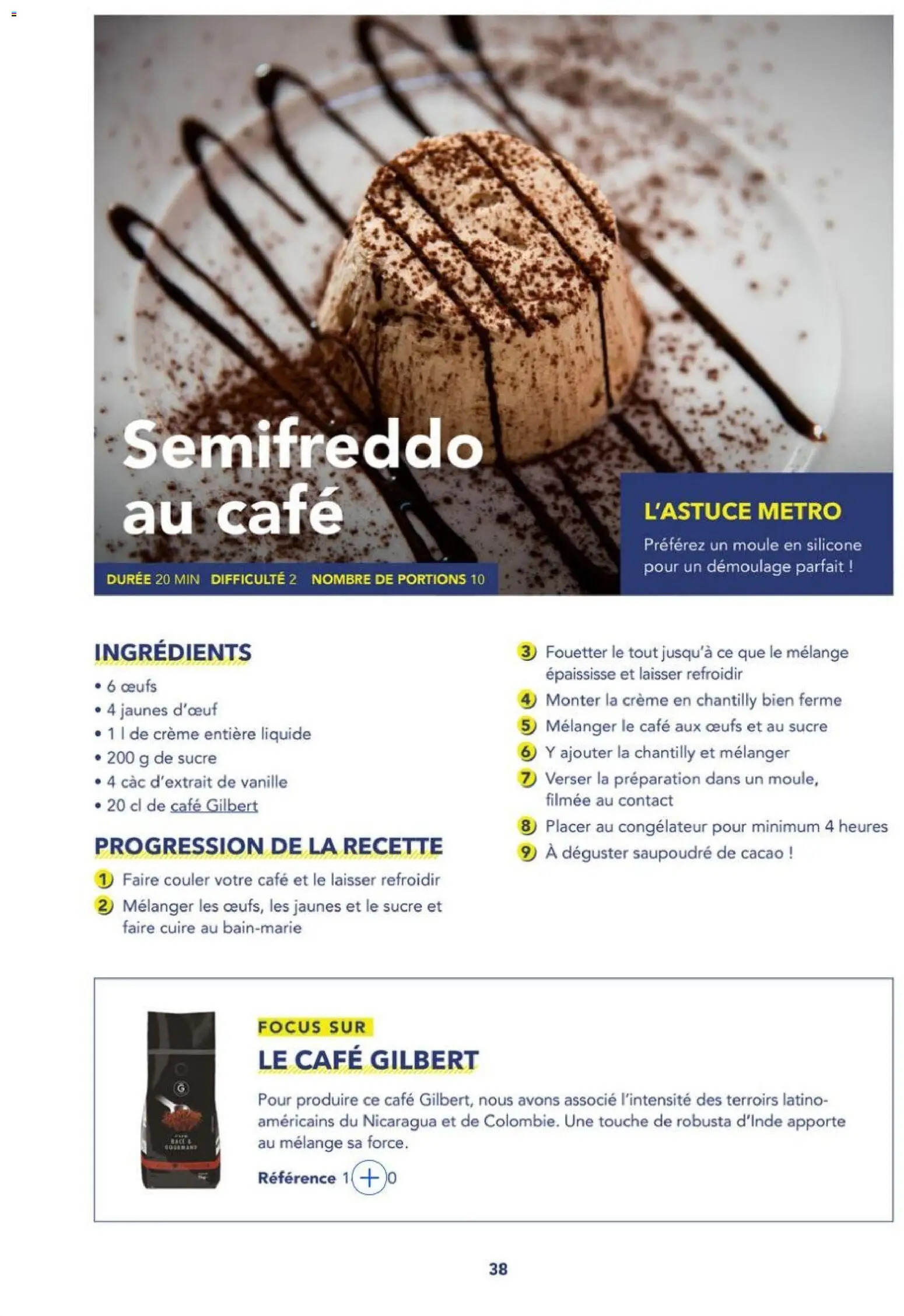 {H1} | Page: 8 | Produits: Crème entière liquide, Œufs, Café, Crème