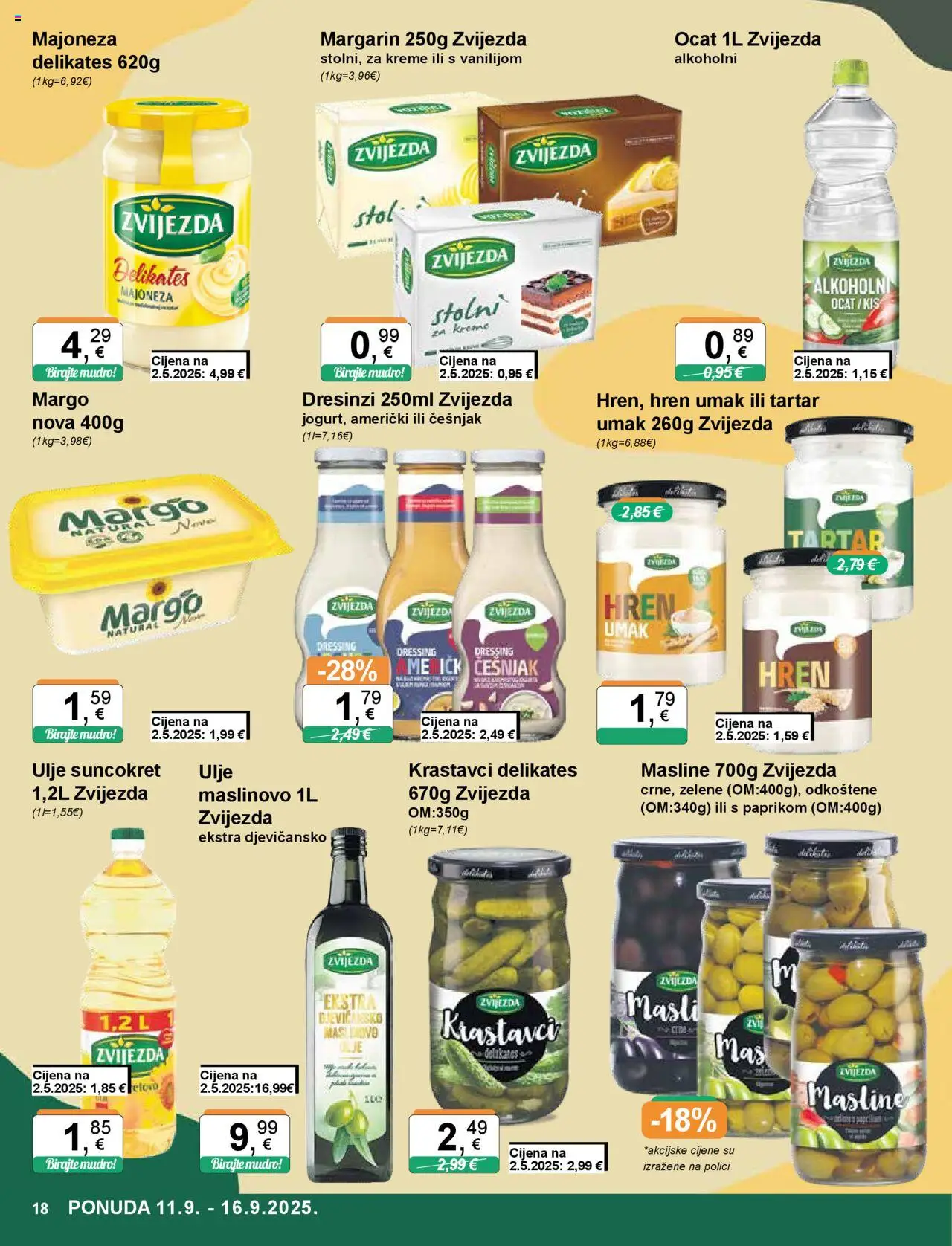 KTC katalog | vrijedi od 11.09.2025 | Stranica: 18 | Proizvodi: Stol, Margarin, Češnjak, Hren