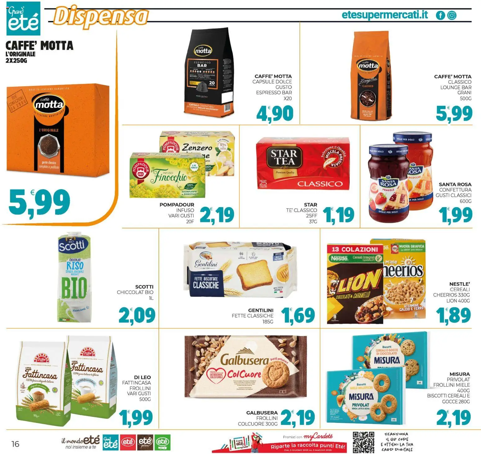 Volantino Eté del 21.11.2025 | Pagina: 16 | Prodotti: Uova, Riso, Tè, Miele