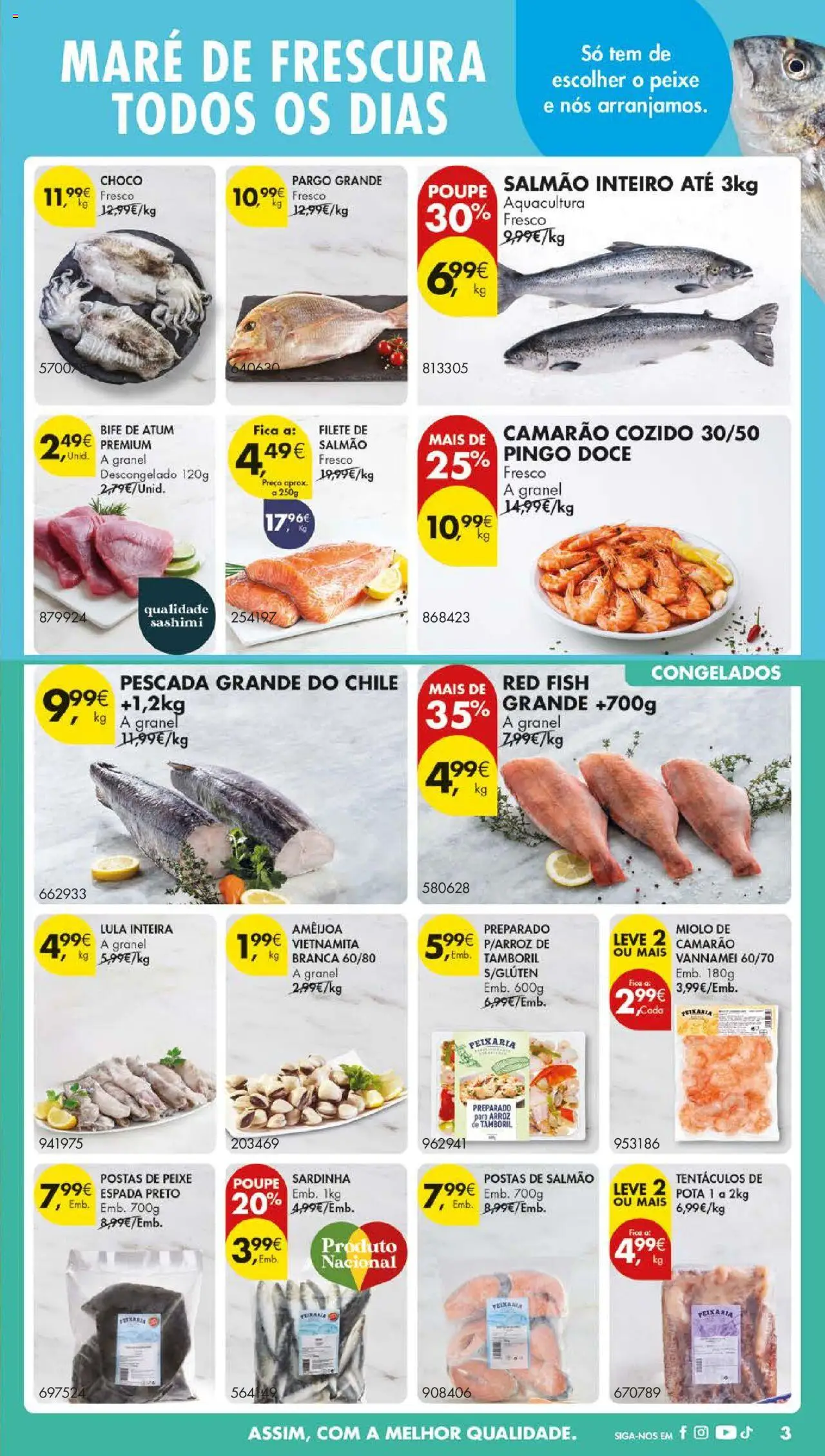 Pingo Doce folheto │ válido de 19.08.2025 | Página: 5 | Produtos: Camarão, Tamboril, Arroz, Peixe