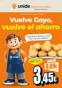 Vista previa Unide - Vuelve Goyo, vuelve el ahorro Supermercados válido desde el 26.03.2026