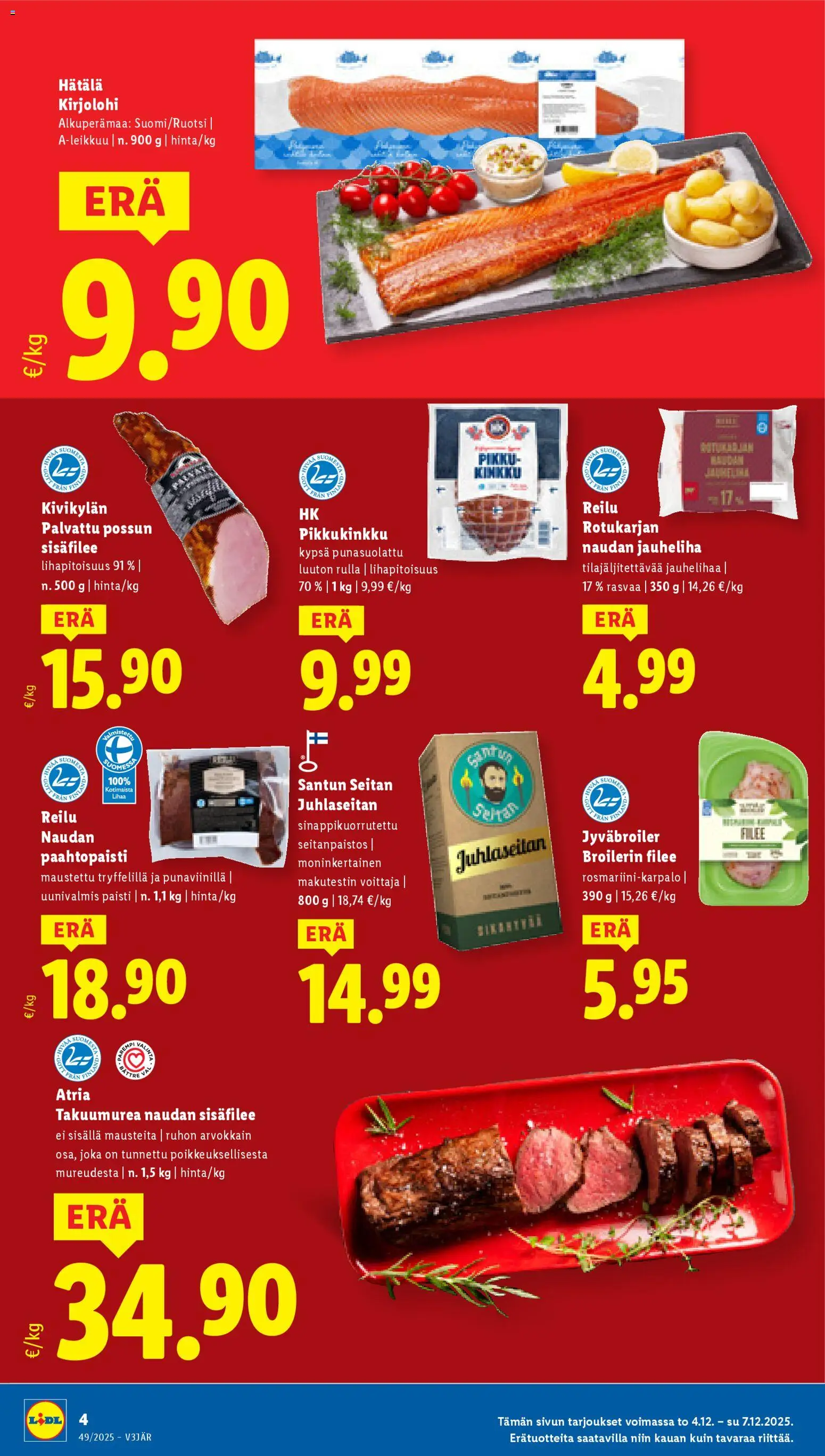 Lidl tarjoukset - Helsinki – voimassa 04.12.2025 alkaen | Sivu: 4