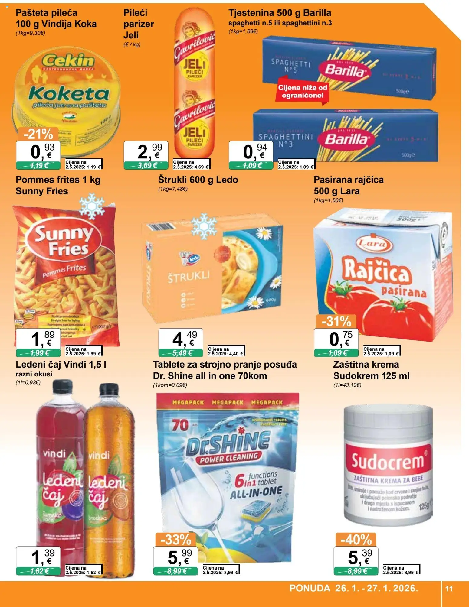 KTC katalog | vrijedi od 21.01.2026 | Stranica: 11 | Proizvodi: Ledeni čaj, Čaj, Krema, Parizer
