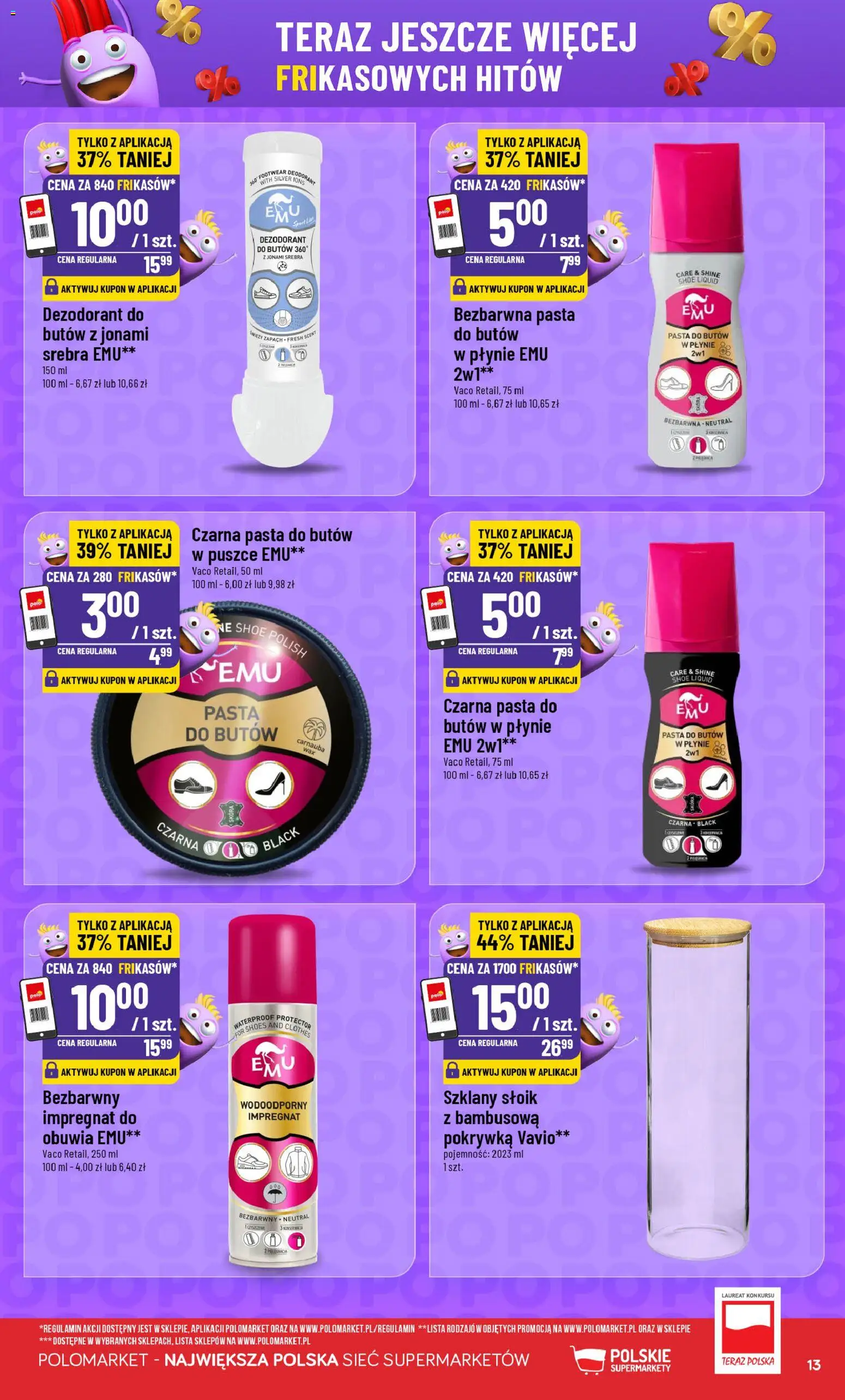 POLOmarket Gazetka - Frikasowe Hity od 07.01.2026 | Strona: 13 | Produkty: Zapach, Dezodorant