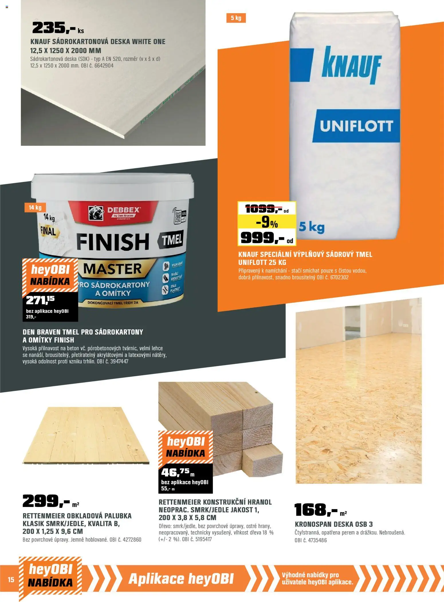 OBI leták od 01.03.2026 | Strana: 16 | Produkty: Finish