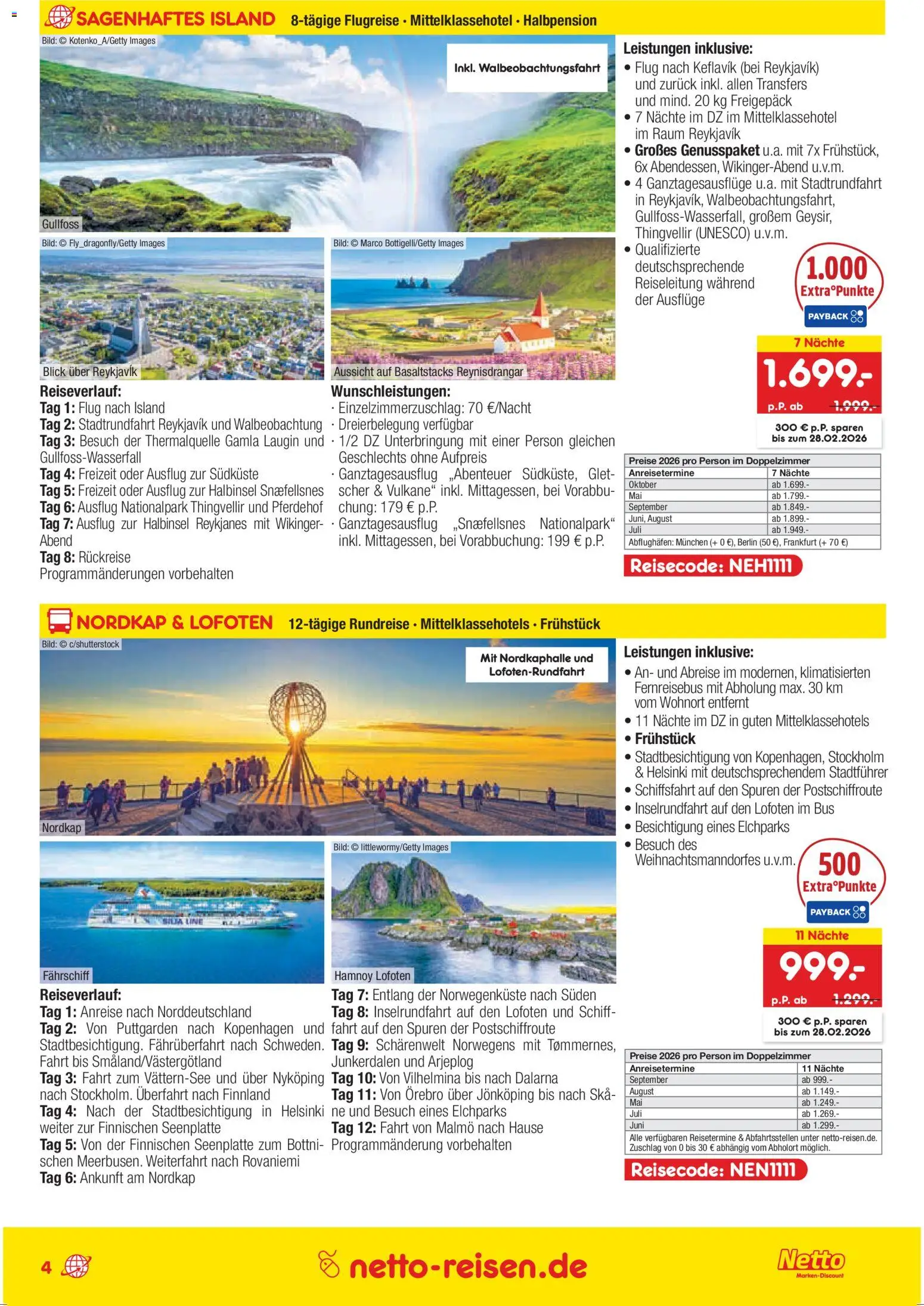 Netto Reisen Reise-Sonderangebote – gültig ab 15.01.2026 | Seite: 4