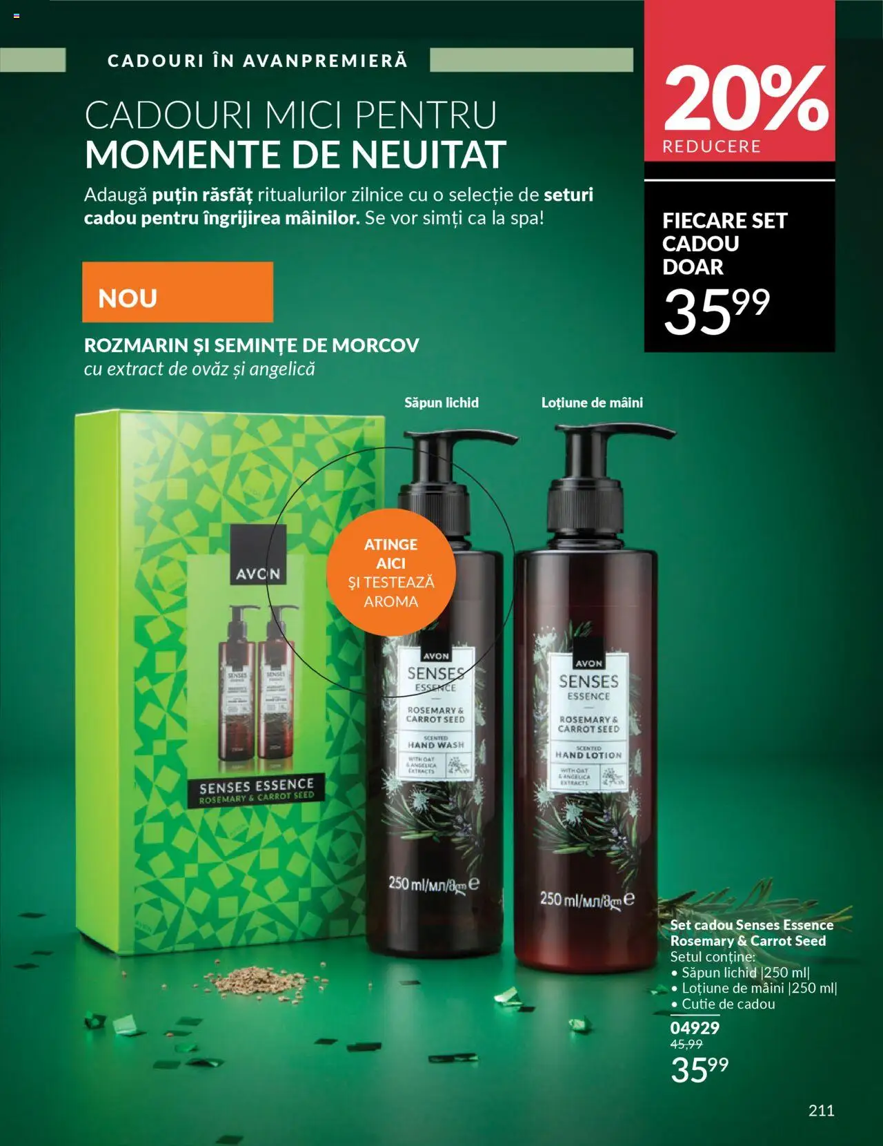 Noul catalog Avon – valabil de la 01.10.2025 | Pagină: 213 | Produse: Matériel de Street Workout, Cutie, Mici, Săpun lichid