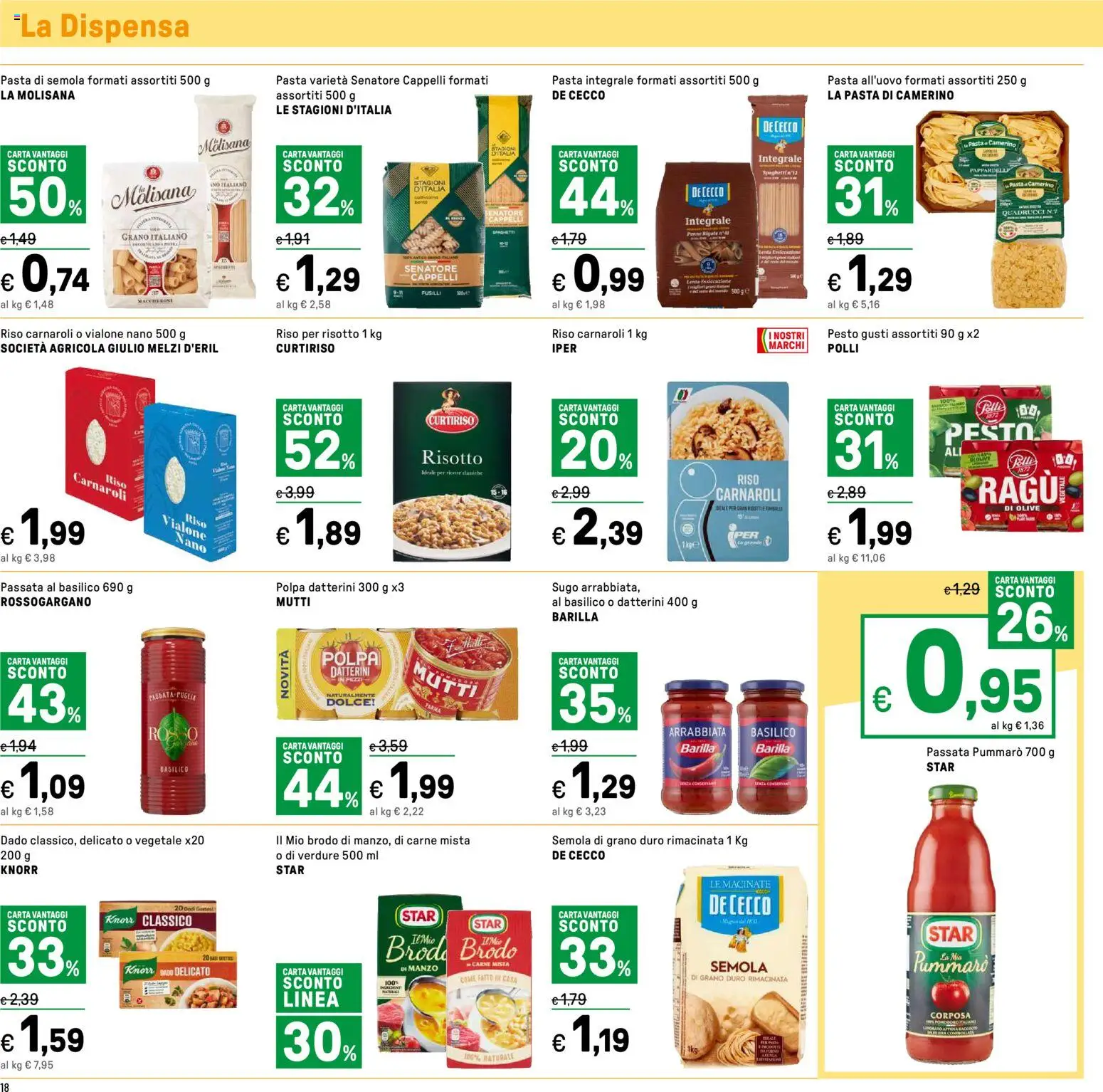 Volantino Iper del 12.02.2026 | Pagina: 18 | Prodotti: Verdure, Olive, Pasta, Pesto