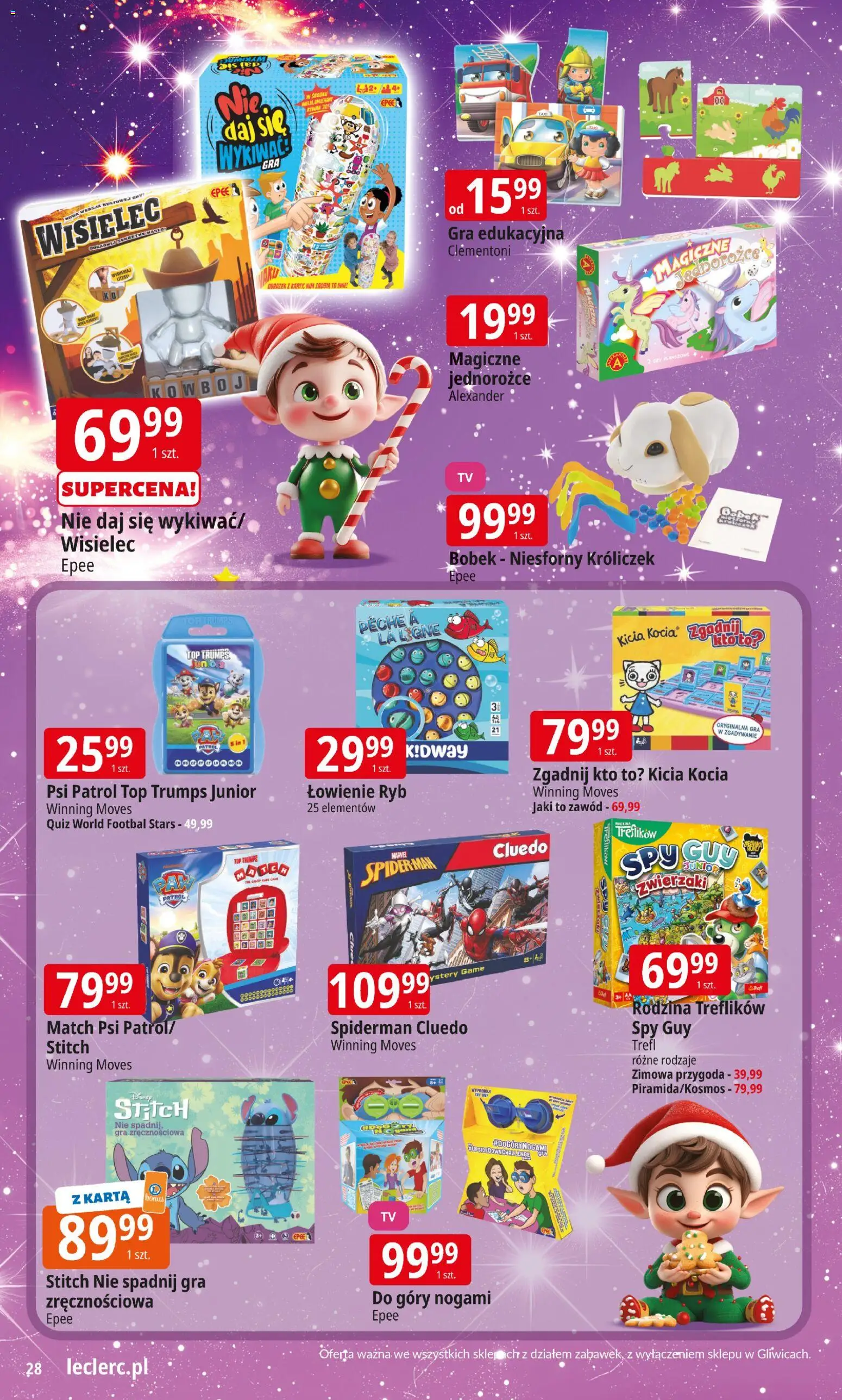 E.Leclerc Gazetka - Kłodzko zabawki od 12.11.2025 | Strona: 27 | Produkty: Karta, Top, Gra