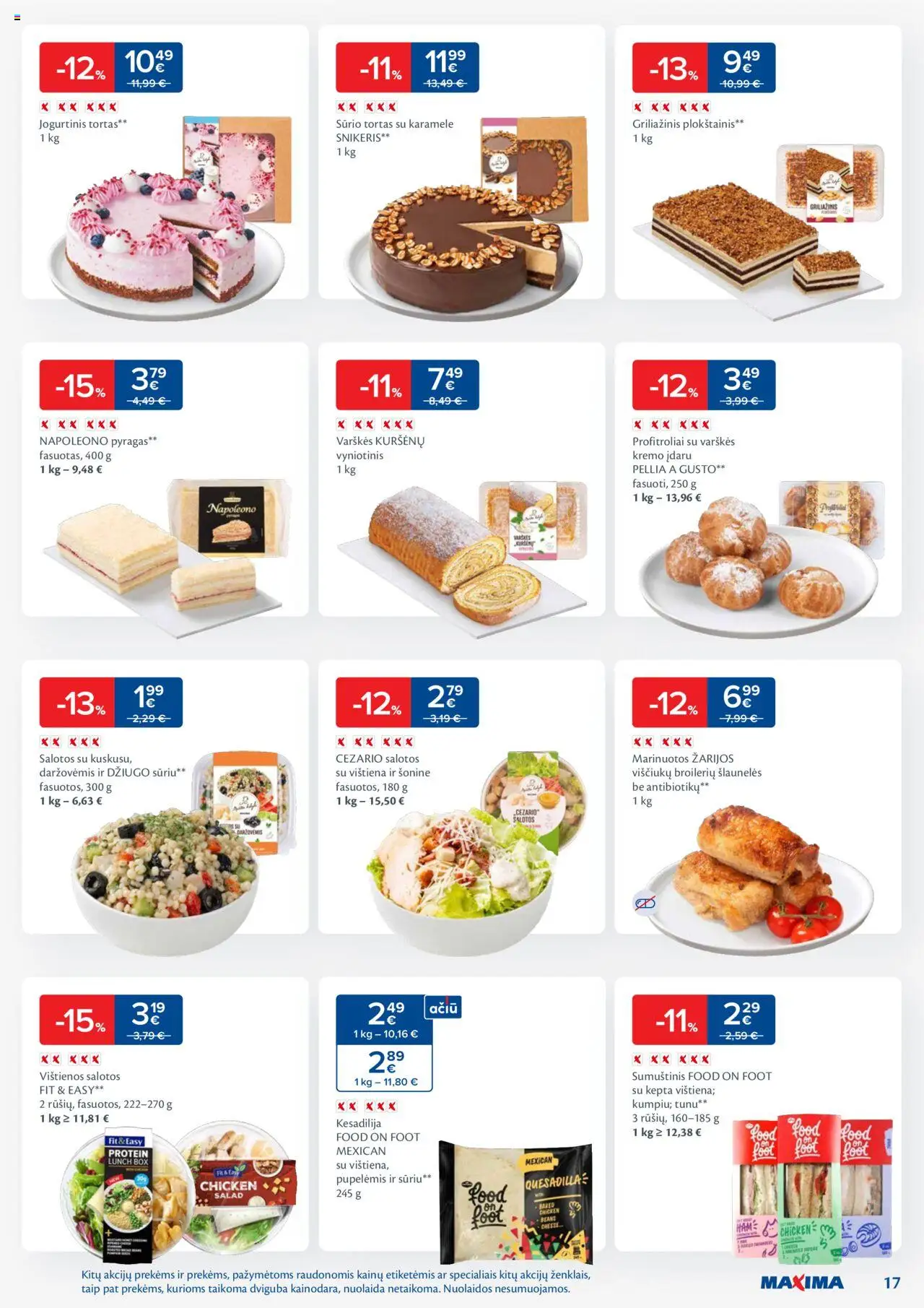 MAXIMA leidinys│galioja nuo 24.06.2025 | Puslapis: 17 | Prekių: Vištienos, Pyragas, Plokštainis, Vištiena