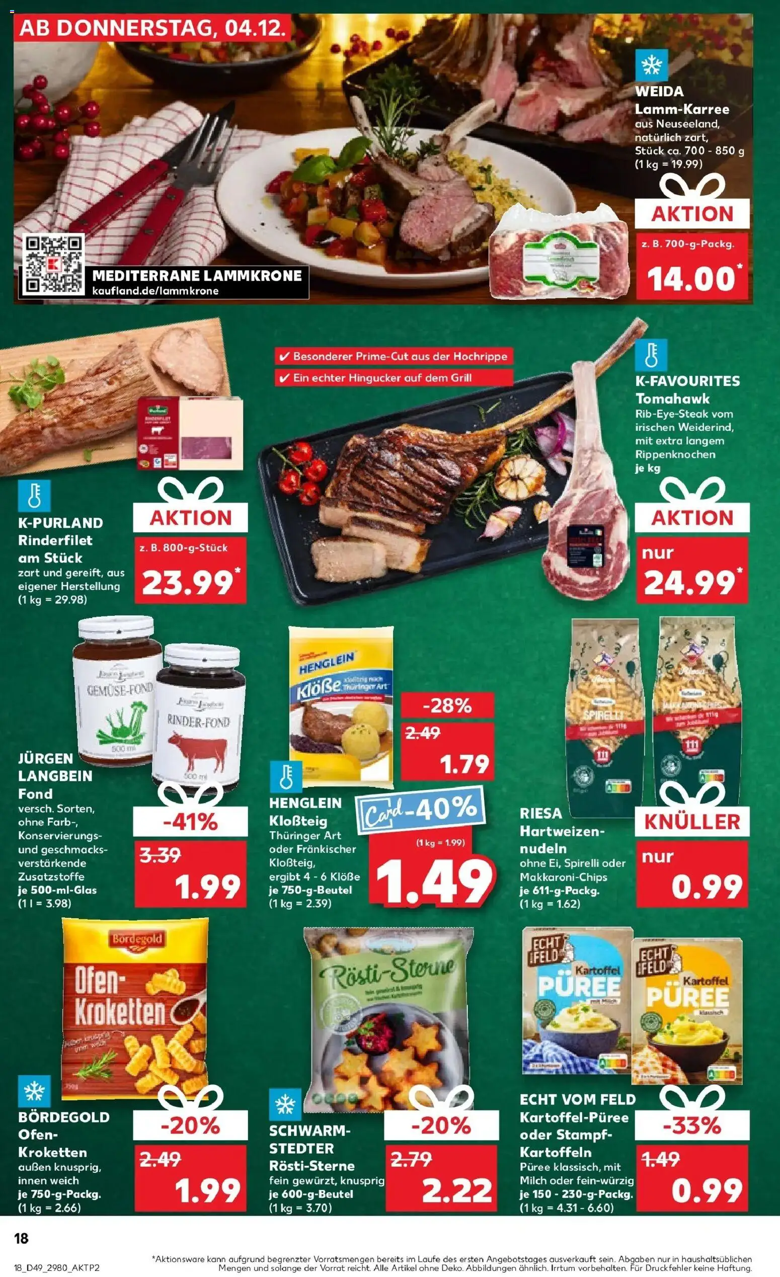 Kaufland prospekt Staßfurt	 – gültig ab 08.12.2025 | Seite: 18 | Produkte: Ofen, Grill, Pasta, Nudeln