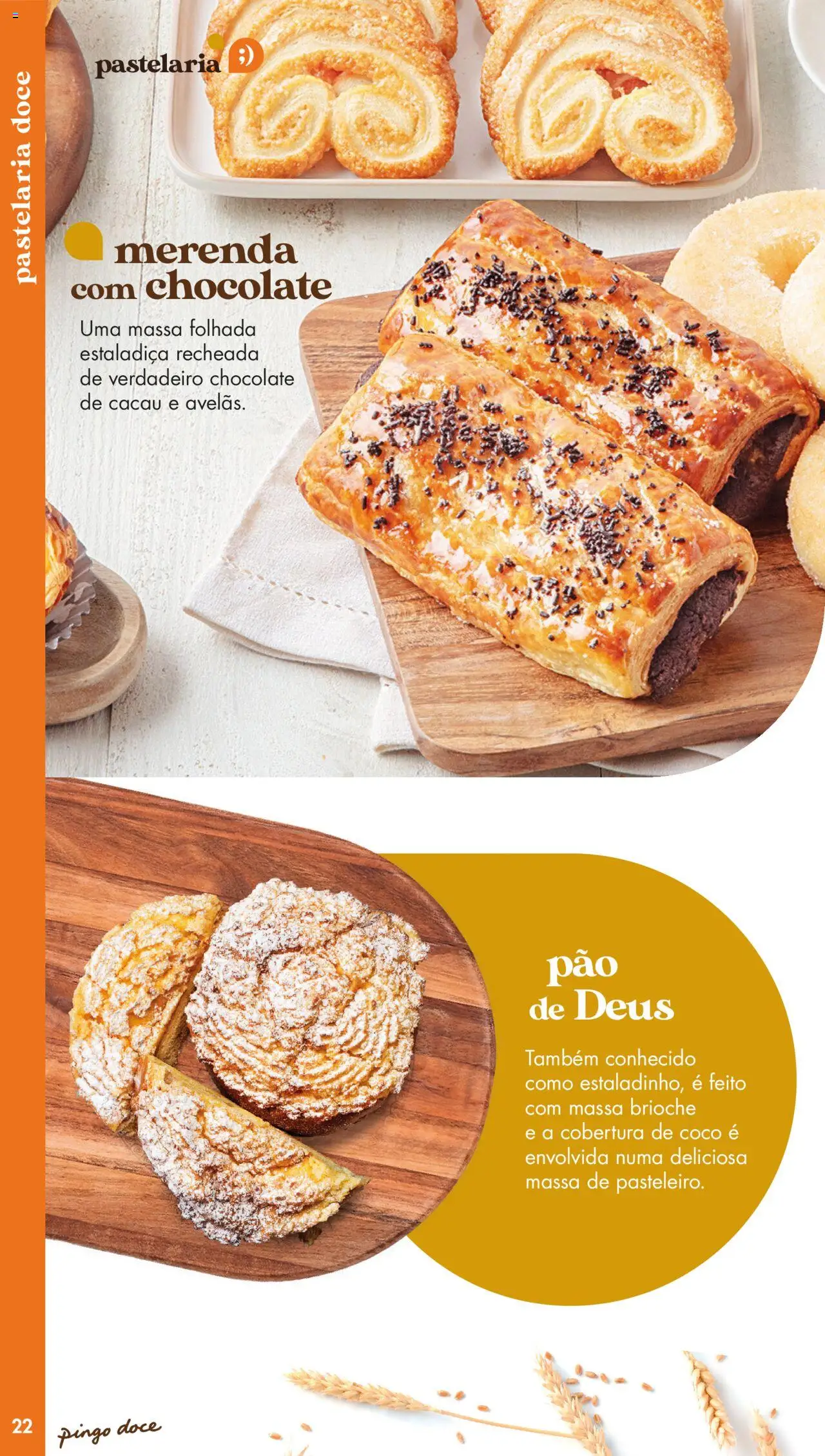 Pingo Doce - Catálogo-Padaria │ válido de 20.05.2025 | Página: 22 | Produtos: Massa folhada, Pão, Chocolate, Massa