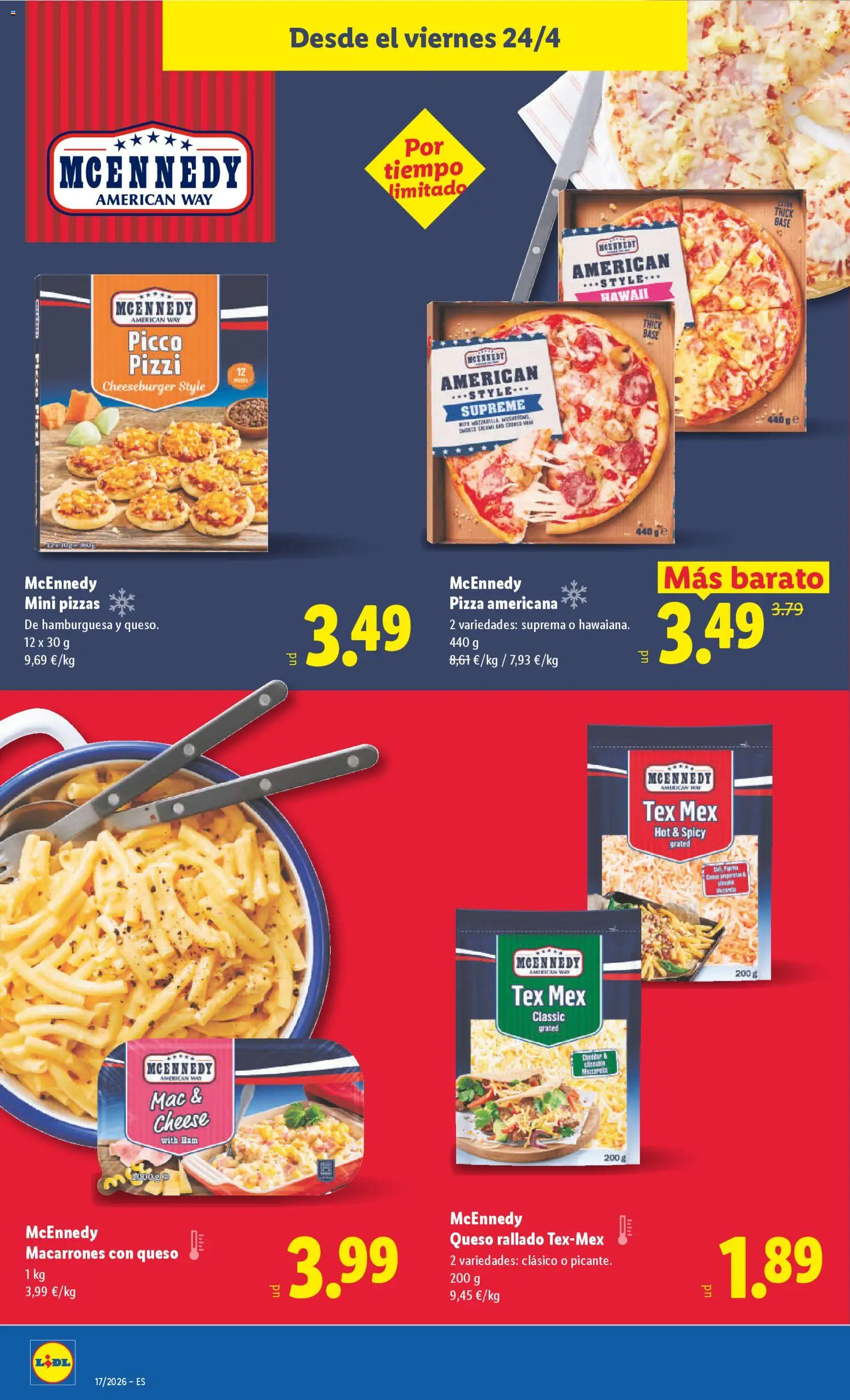 Lidl folleto │ válido desde el 20.04.2026 | Página: 30 | Productos: Queso, Pizza, Queso rallado, Mac