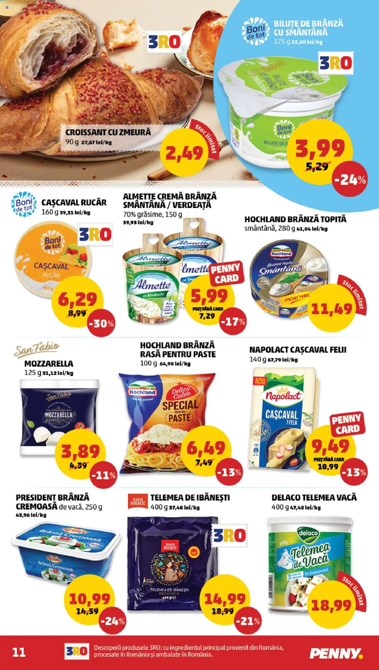 Catalog PENNY – valabil de la 20.08.2025 | Pagină: 11 | Produse: Zmeură, Mozzarella, Brânză, Paste
