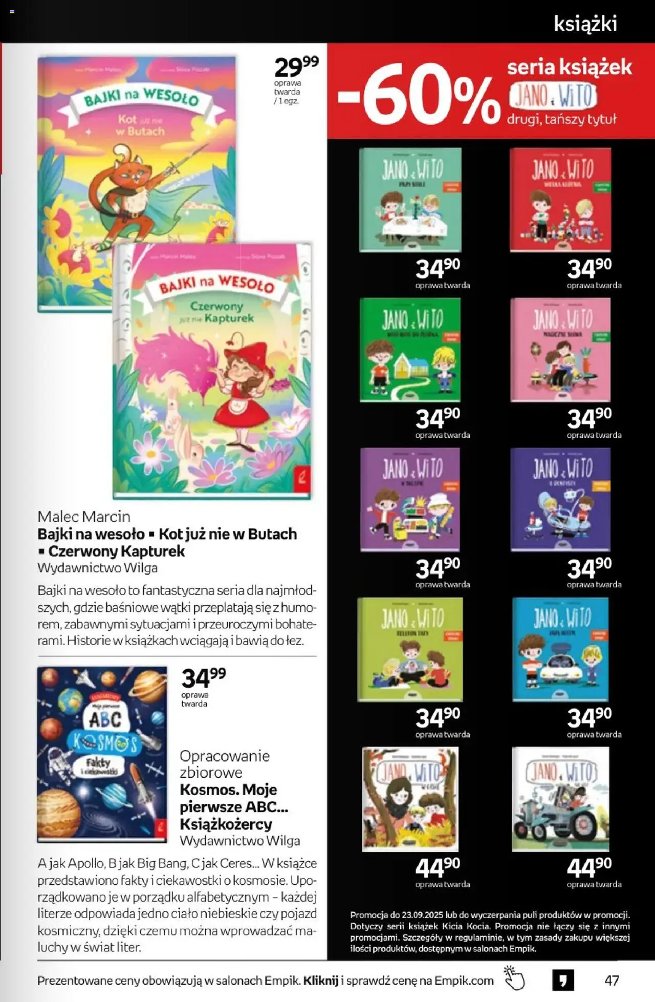 Empik promocje - Tom kultury Książki od 10.09.2025 | Strona: 47 | Produkty: Książki