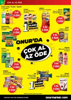 Onur Market Katalog - 10.07.2025 tarihinden itibaren geçerlidir | Sayfa: 2 | Ürünler: Makarna, Dondurma, Mayonez, Ice tea